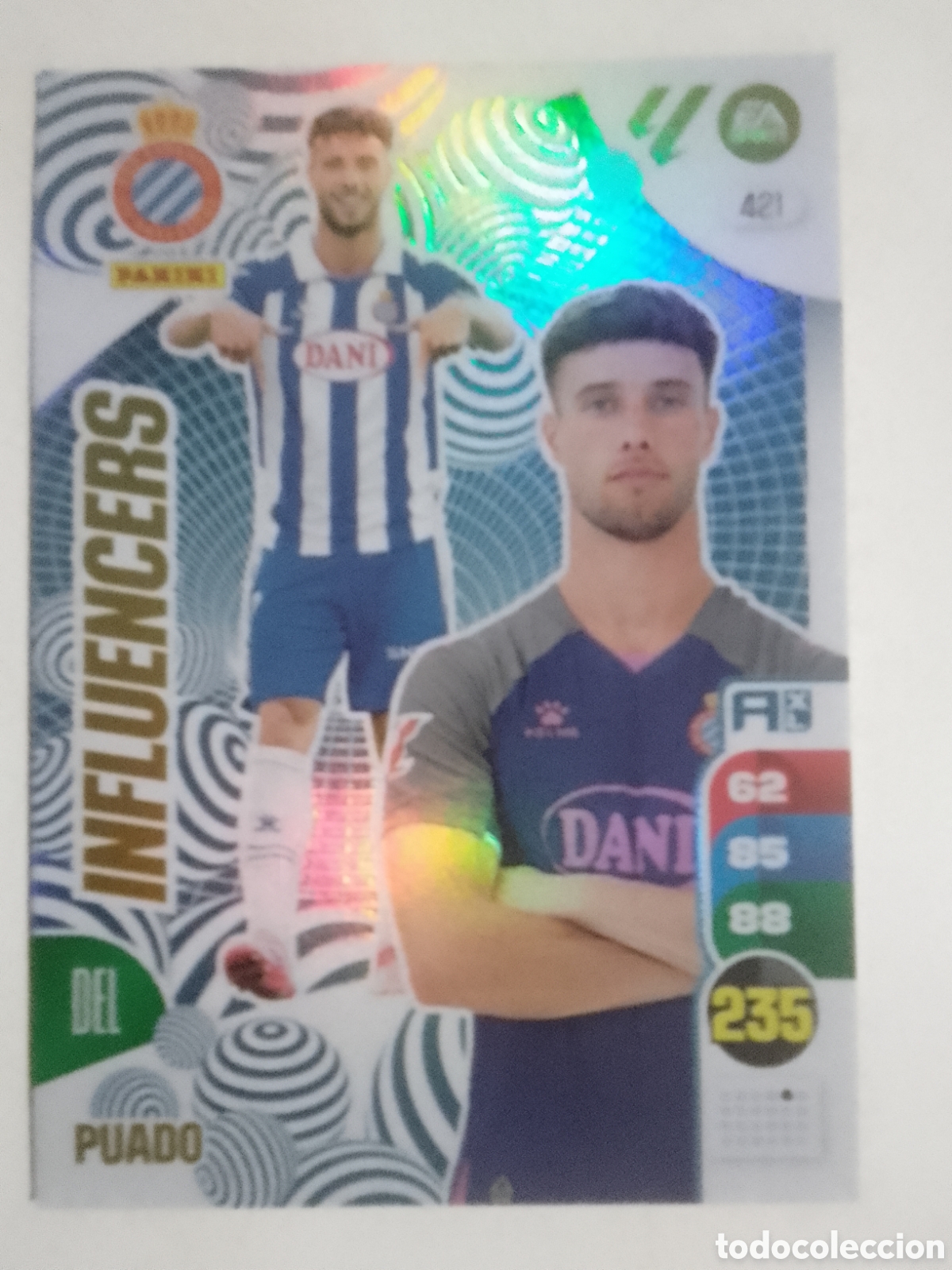Cromos de F&uacute;tbol: Adrenalyn XL 2024-25 n&deg; 421 Puado &bull; Espanyol. INFLUENCERS.