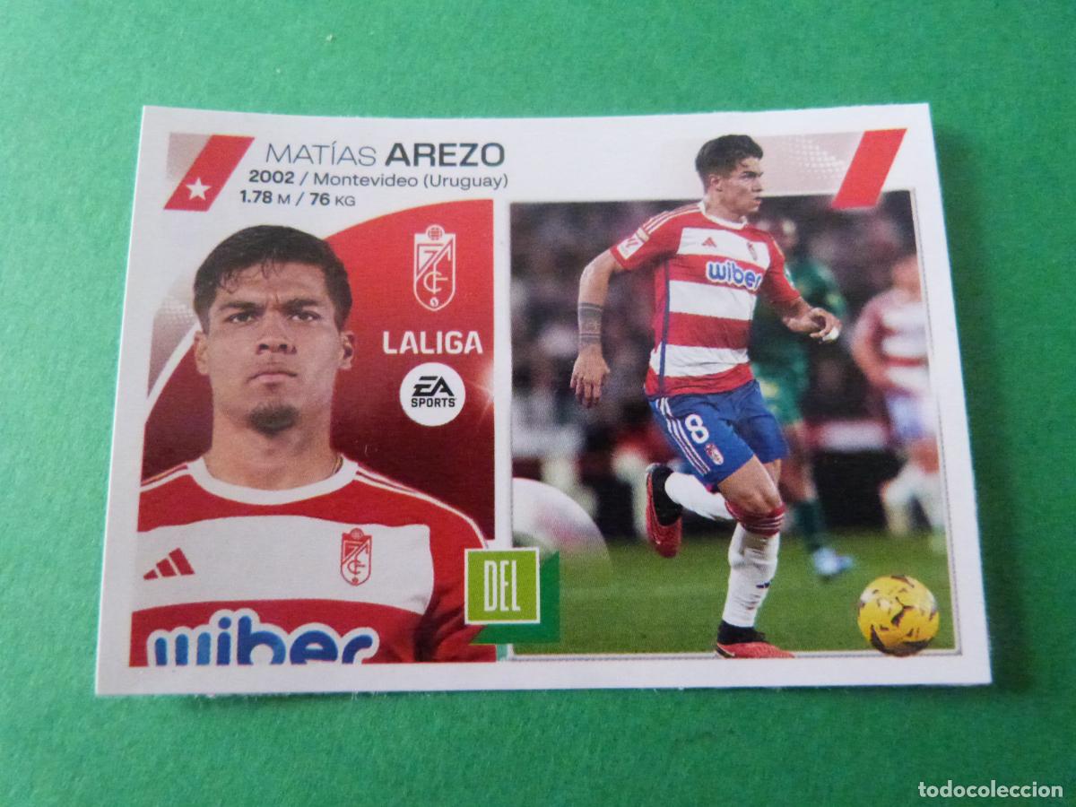 Cromos de F&uacute;tbol: CROMO FUTBOL AREZO GRANADA C.F. SIN PEGAR FICHAJE N&ordm; 24 INVIERNO LIGA ESTE 2023-2024/23-24