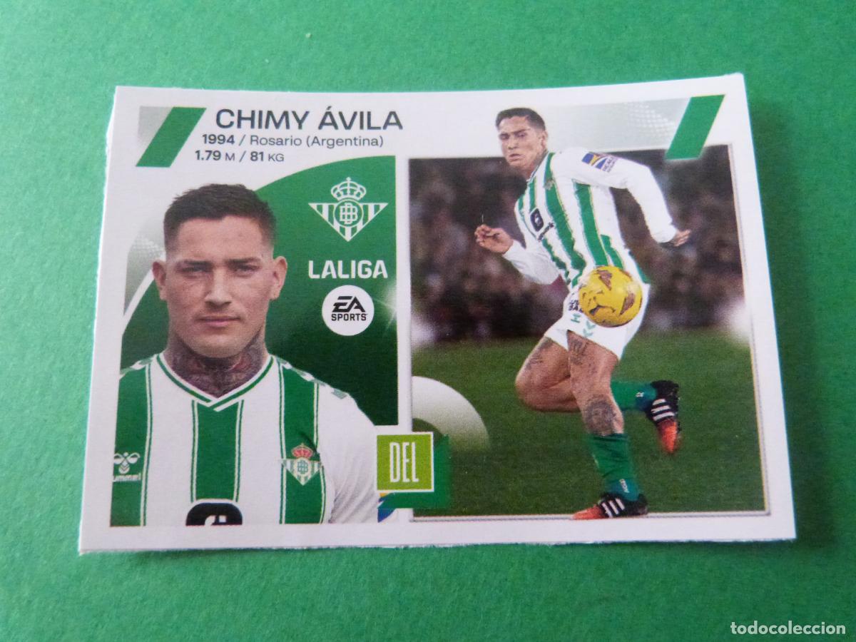 Cromos de F&uacute;tbol: CROMO FUTBOL CHIMY AVILA REAL BETIS B. SIN PEGAR FICHAJE N&ordm; 14 INVIERNO LIGA ESTE 2023-2024/23-24
