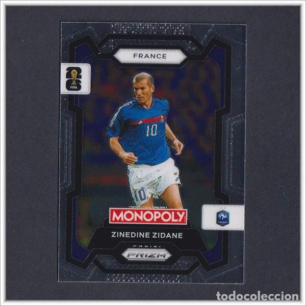 Cromos de F&uacute;tbol: FIFA WORLD CUP 2026 PANINI PRIZM MONOPOLY ZINEDINE ZIDANE 9 FRANCIA COLECCI&Oacute;N ALBUM MUNDIAL