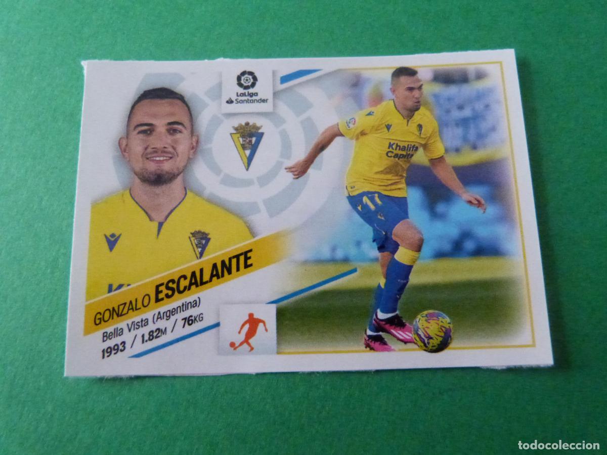 Cromos de F&uacute;tbol: CROMO FUTBOL ESCALANTE CADIZ C.F. SIN PEGAR FICHAJE N&ordm; 9 INVIERNO LIGA ESTE 2022-2023/22-23