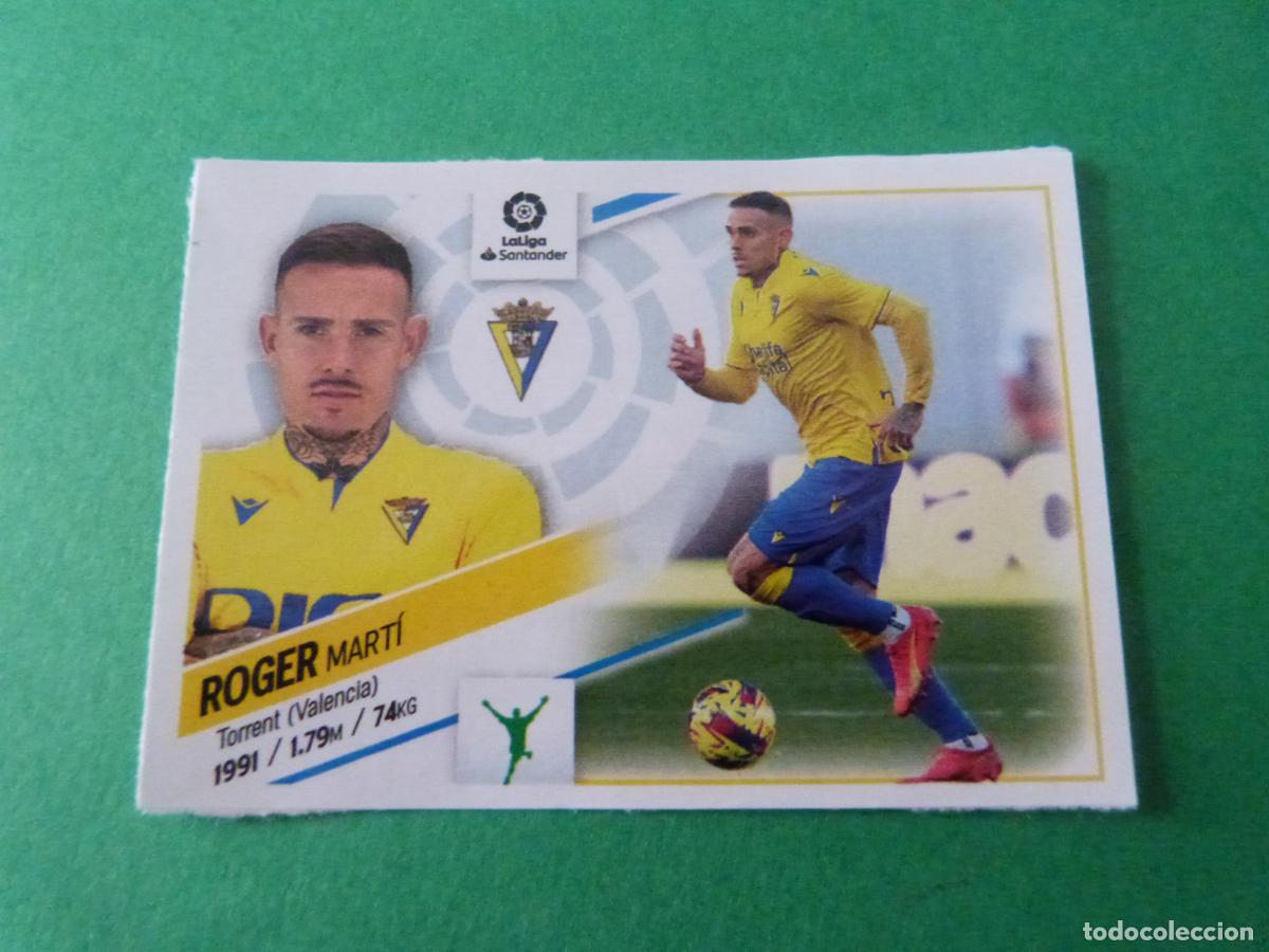 Cromos de F&uacute;tbol: CROMO FUTBOL ROGER CADIZ C.F. SIN PEGAR FICHAJE N&ordm; 10 INVIERNO LIGA ESTE 2022-2023/22-23