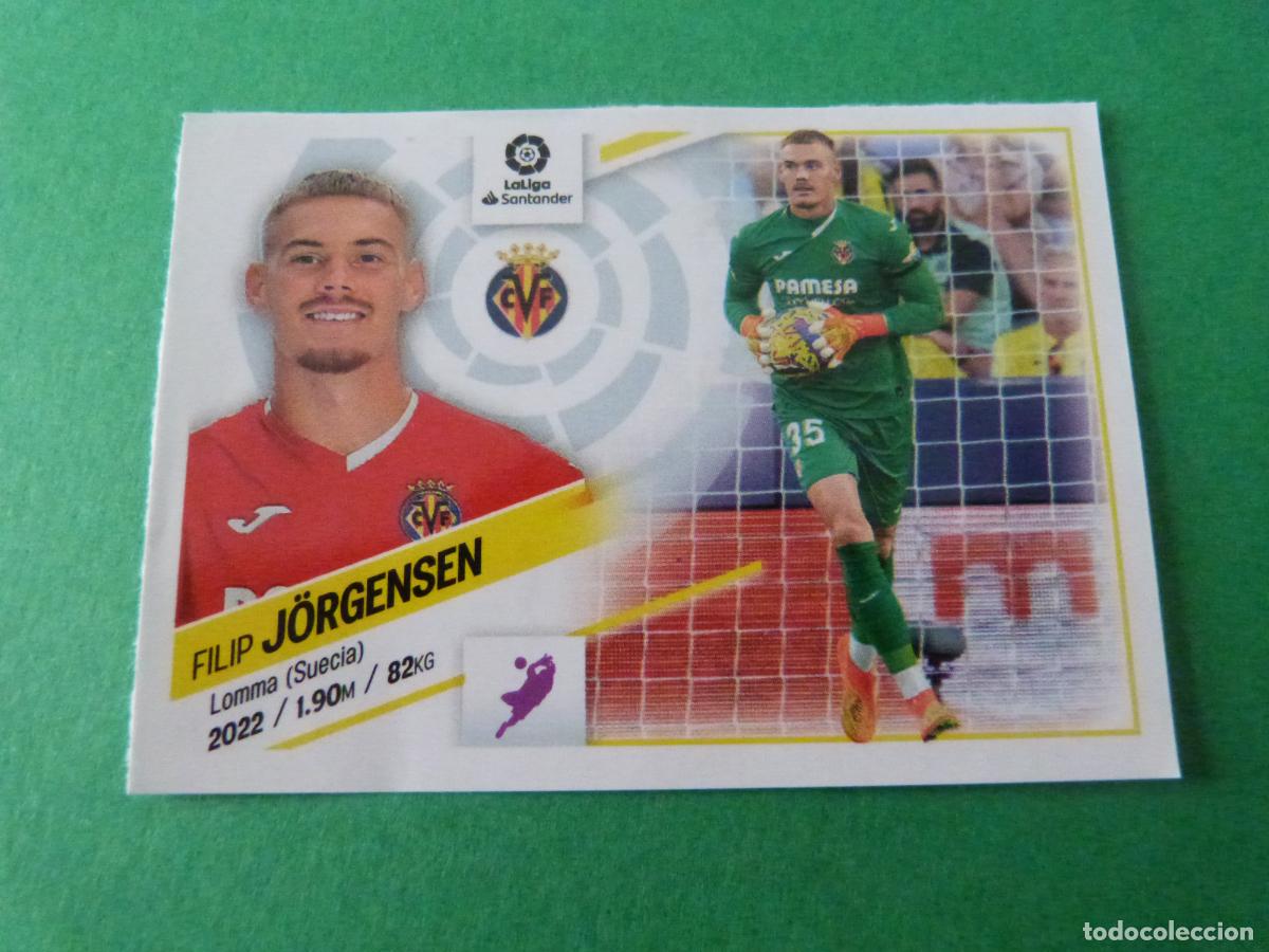 Cromos de F&uacute;tbol: CROMO FUTBOL JORGENSEN VILLARREAL C.F. SIN PEGAR FICHAJE N&ordm; 39 INVIERNO LIGA ESTE 2022-2023/22-23