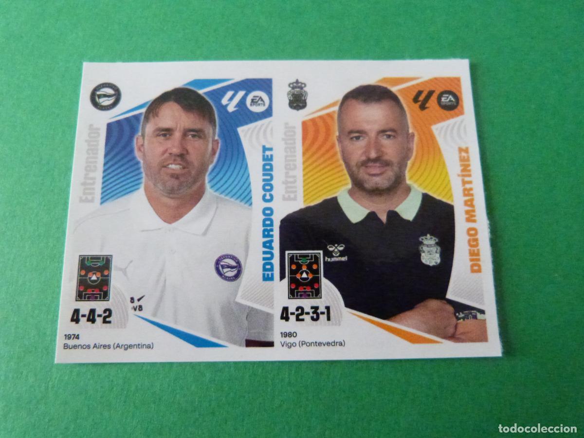 Cromos de F&uacute;tbol: CROMO FUTBOL COUDET-MARTINEZ ALAVES-PALMAS SIN PEGAR FICHAJE N&ordm; 41 INVIERNO LIGA ESTE 2022-2023