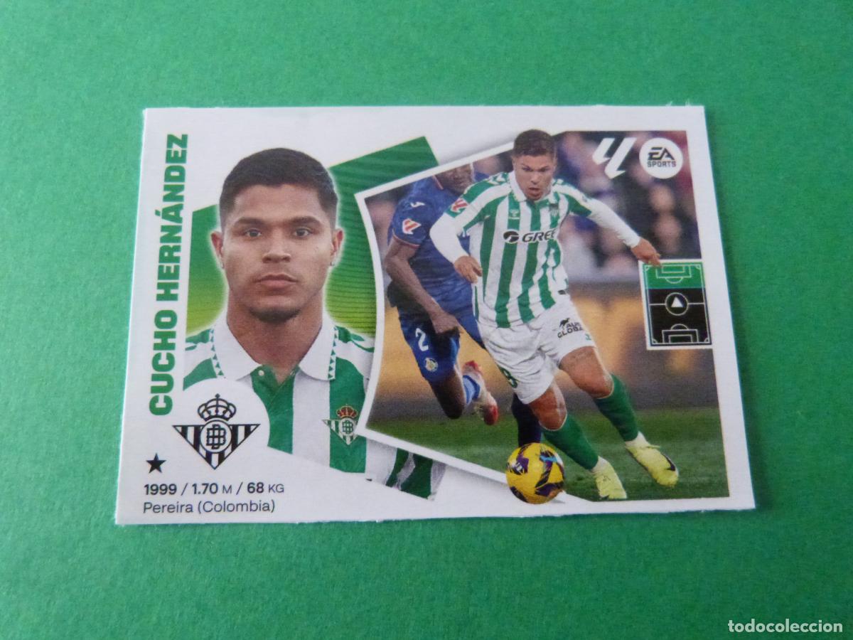 Cromos de F&uacute;tbol: CROMO FUTBOL CUCHO HERNANDEZ REAL BETIS SIN PEGAR FICHAJE N&ordm; 12 INVIERNO LIGA ESTE 2022-2023