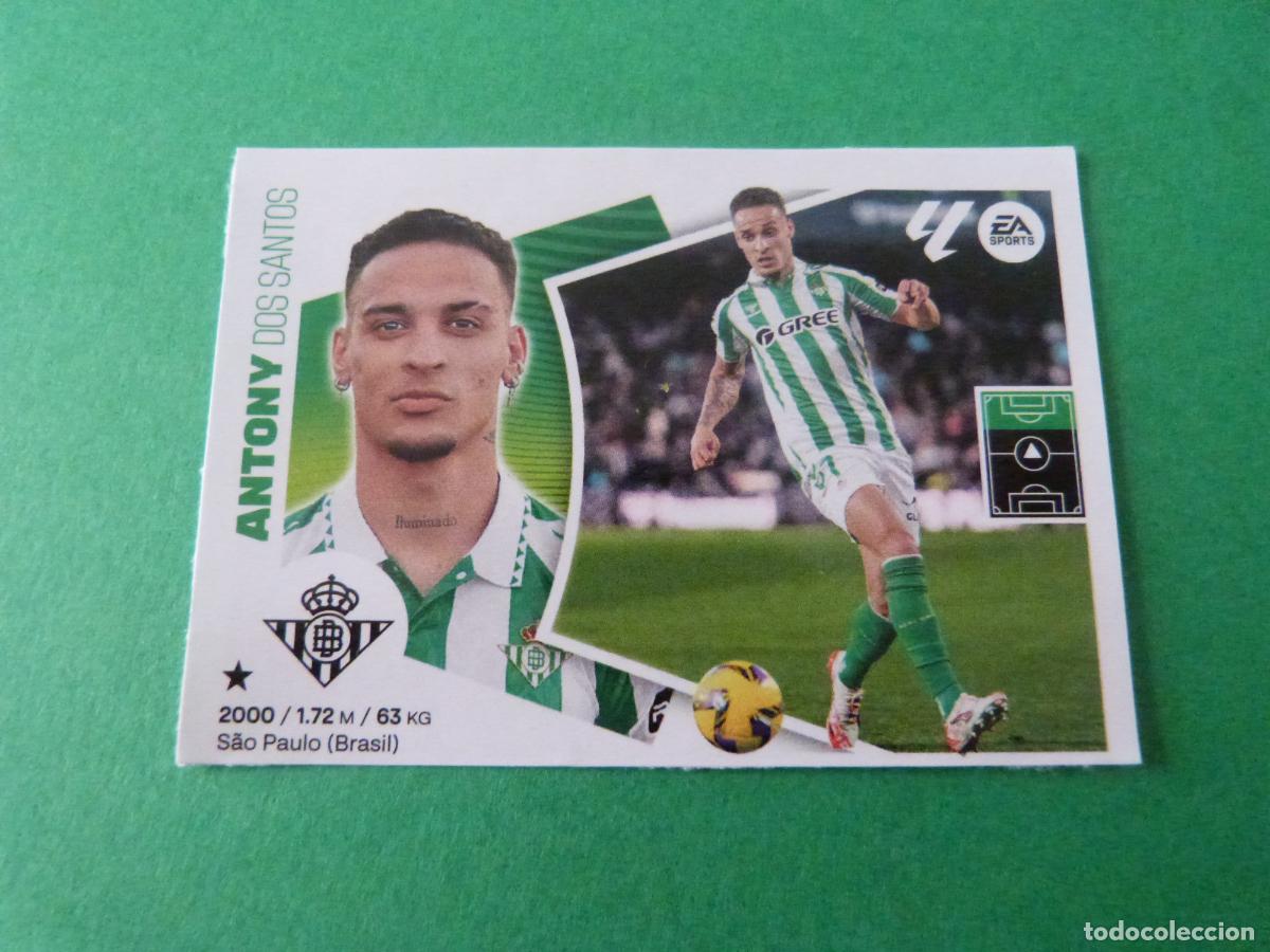 Cromos de F&uacute;tbol: CROMO FUTBOL ANTONY REAL BETIS SIN PEGAR FICHAJE N&ordm; 11 INVIERNO LIGA ESTE 2022-2023