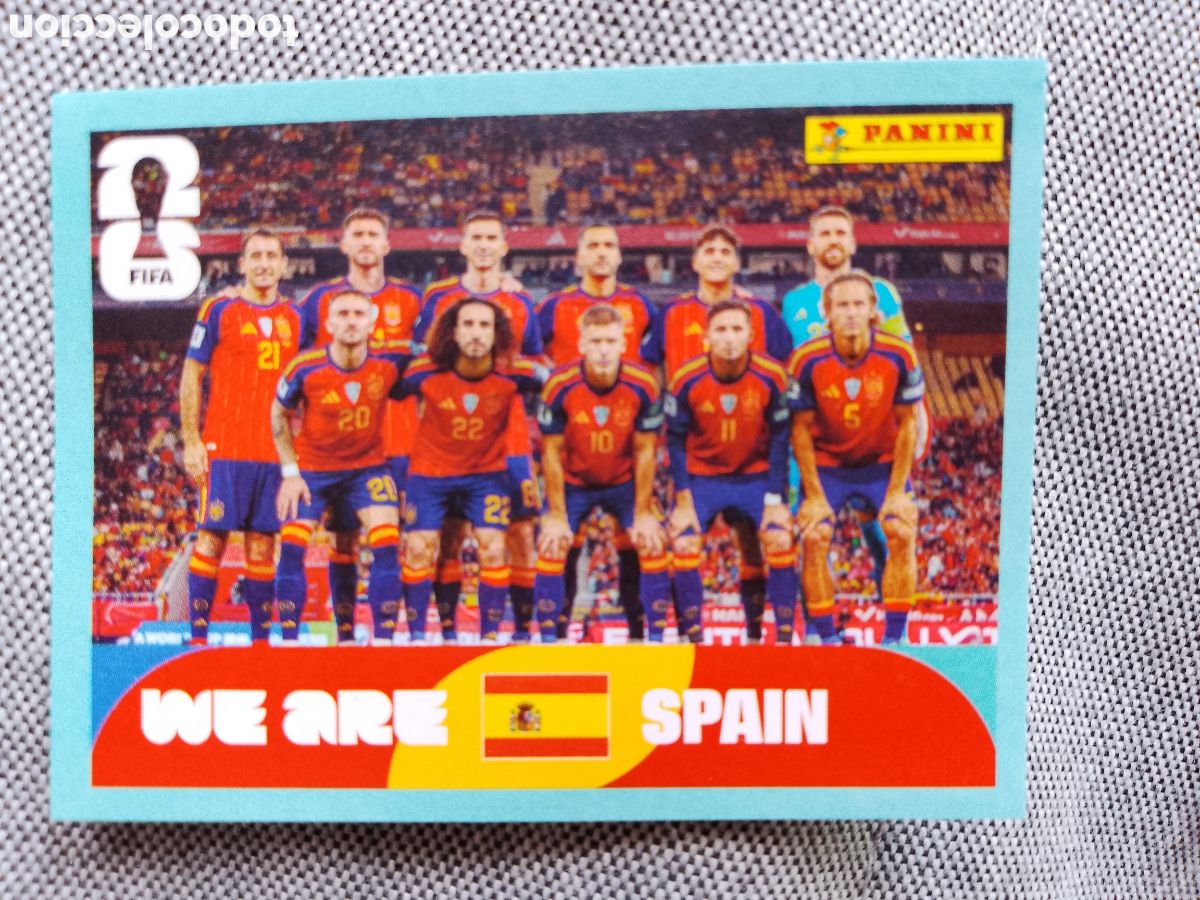 Fu&szlig;ball-Sticker: ESP13 WE ARE SPAIN ESPA&Ntilde;A FIFA MUNDIAL FIFA WORLD CUP 2026 STICKER PANINI ESP 13