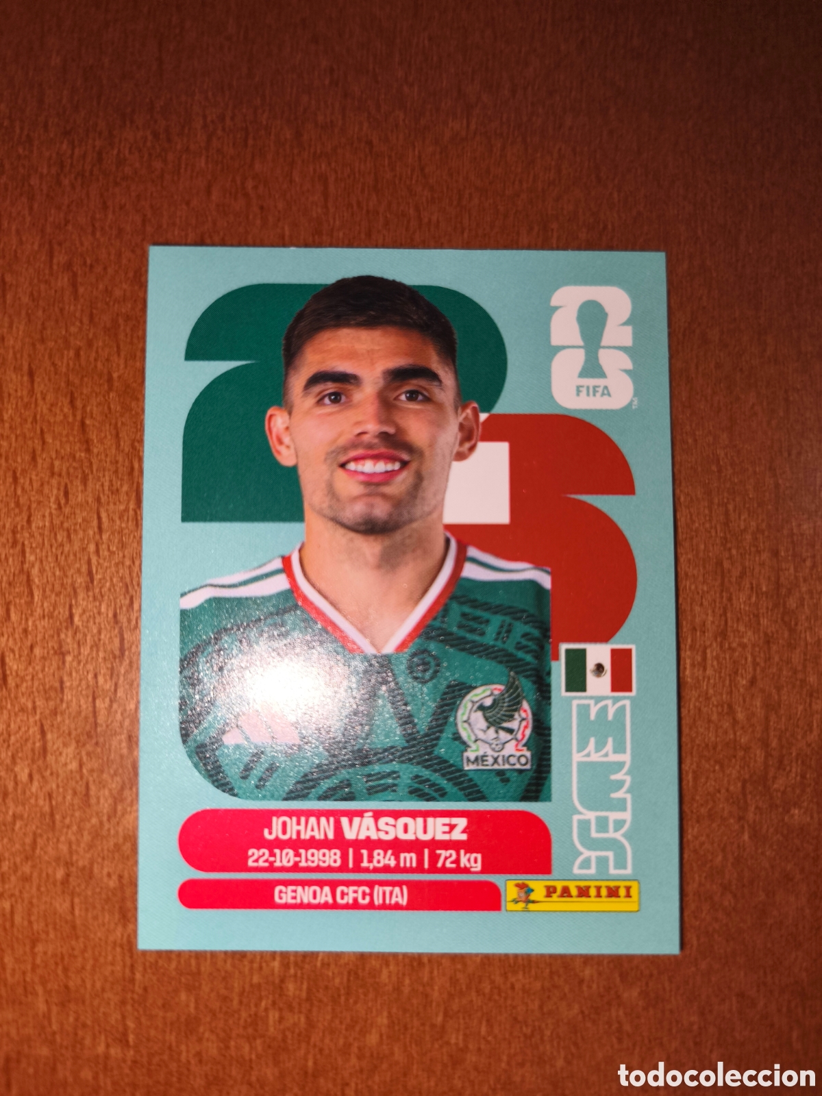 Cromos de F&uacute;tbol: MEX3 Johan V&aacute;squez Fifa World Cup 2026 M&eacute;xico