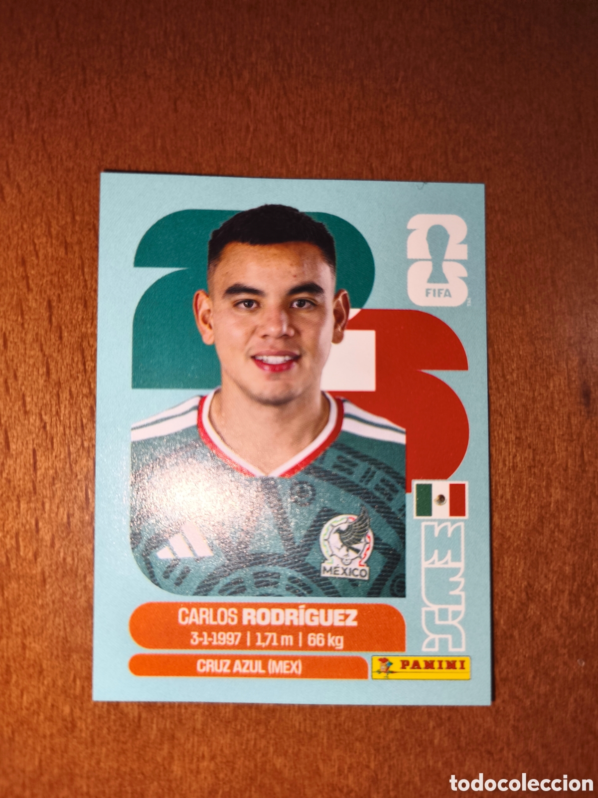Cromos de F&uacute;tbol: MEX9 Carlos Rodr&iacute;guez Fifa World Cup 2026 M&eacute;xico