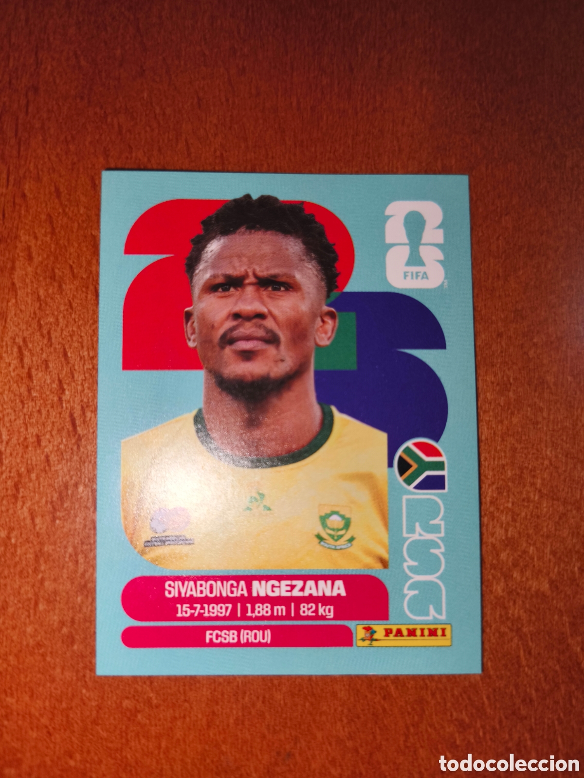 Cromos de F&uacute;tbol: RSA8 Siyabonga Ngezana Fifa World Cup 2026 Sud&aacute;frica