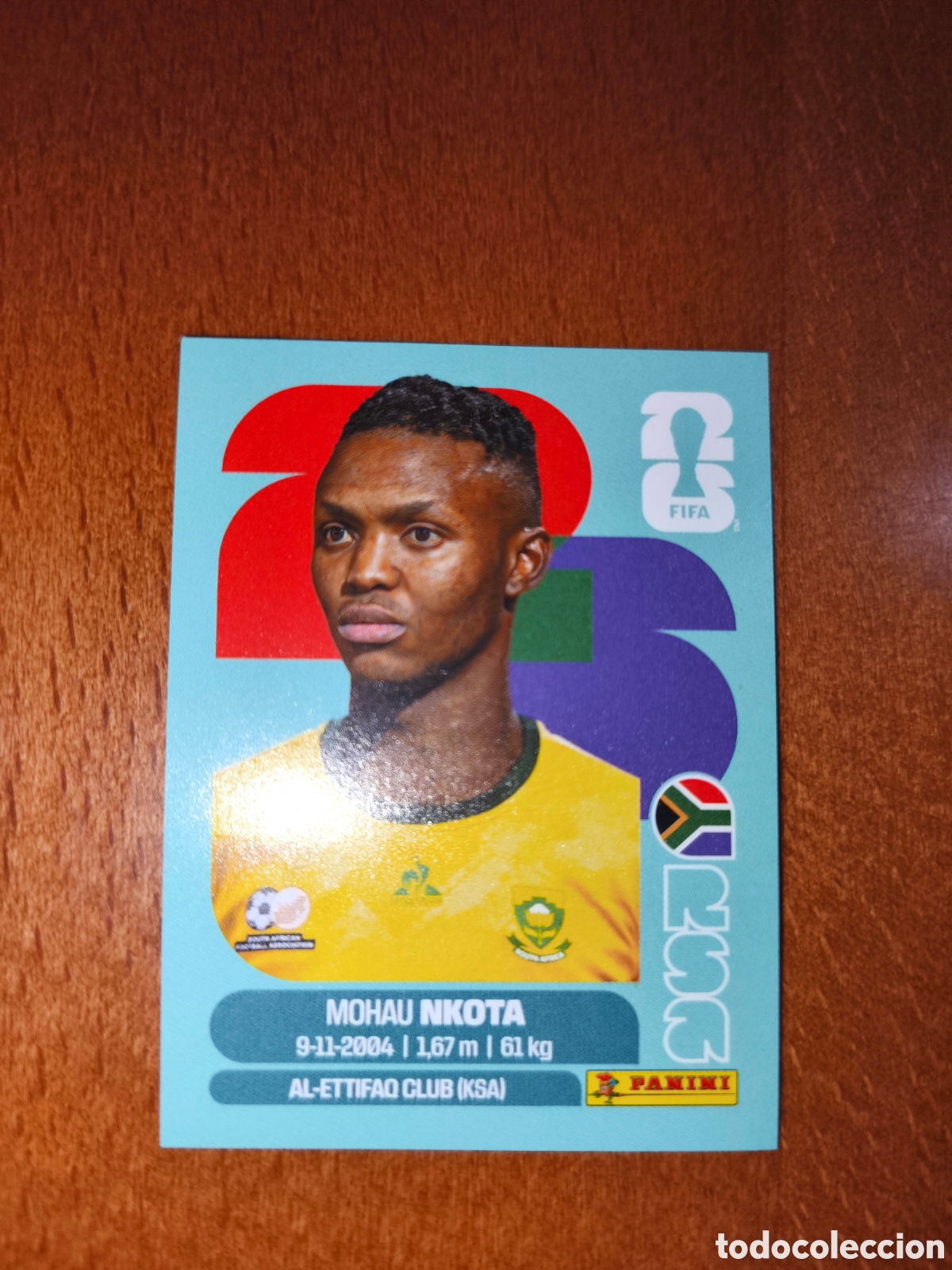 Fu&szlig;ball-Sticker: RSA19 Mohau Nkota Fifa World Cup 2026 Sud&aacute;frica