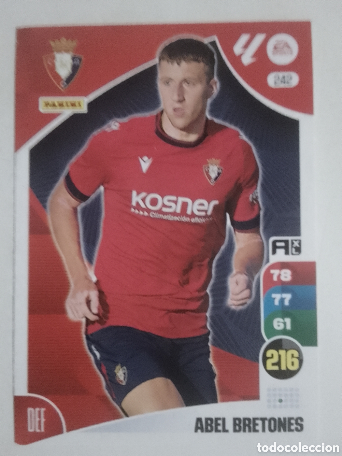 Figurine di Calcio: Adrenalyn XL 2024-25 n&deg; 242 Abel Bretones &bull; Osasuna.