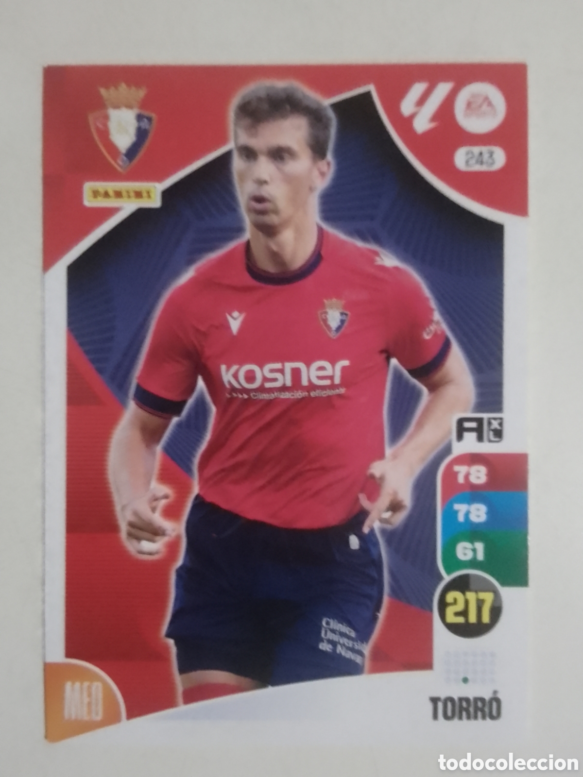 Cromos de F&uacute;tbol: Adrenalyn XL 2024-25 n&deg; 243 Torr&oacute; &bull; Osasuna.