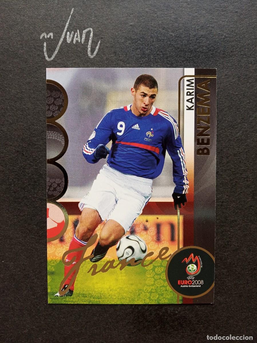 Cromos de F&uacute;tbol: N&ordm; 66 GOLDEN CARD ROOKIE BENZEMA FRANCIA REAL MADRID ⚽ PANINI &reg; ADRENALYN UEFA EURO 2008 08 NUEVO