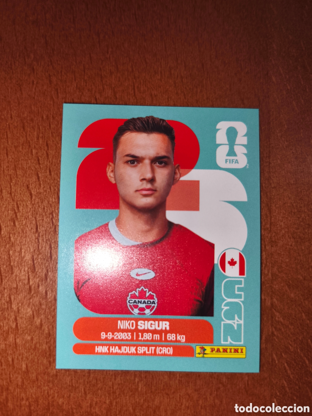 Cromos de F&uacute;tbol: CAN16 Niko Sigur Fifa World Cup 2026 Canad&aacute;