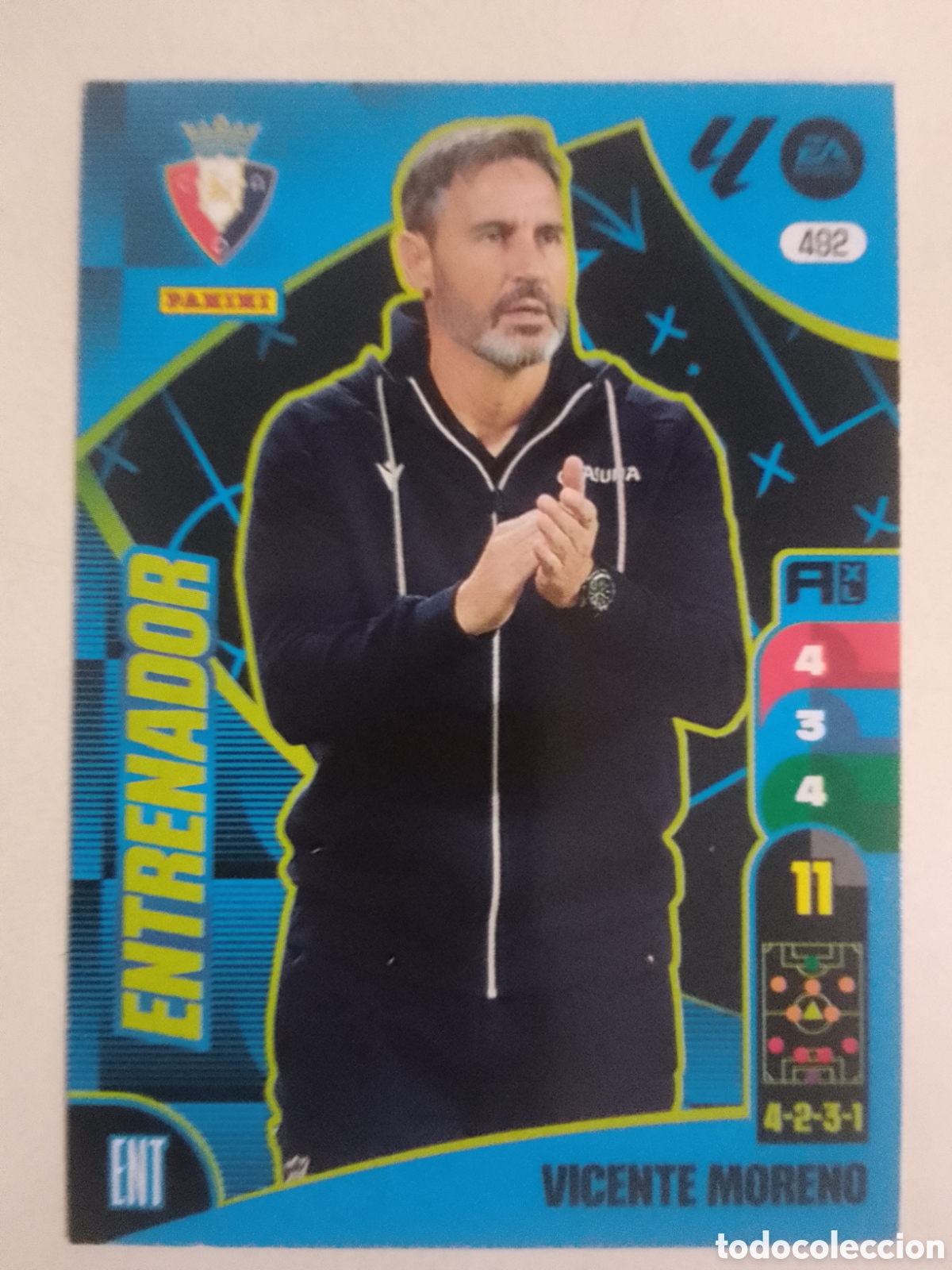 Cromos de F&uacute;tbol: Adrenalyn XL 2024-25 n&deg; 492 Vicente Moreno &bull; Osasuna.