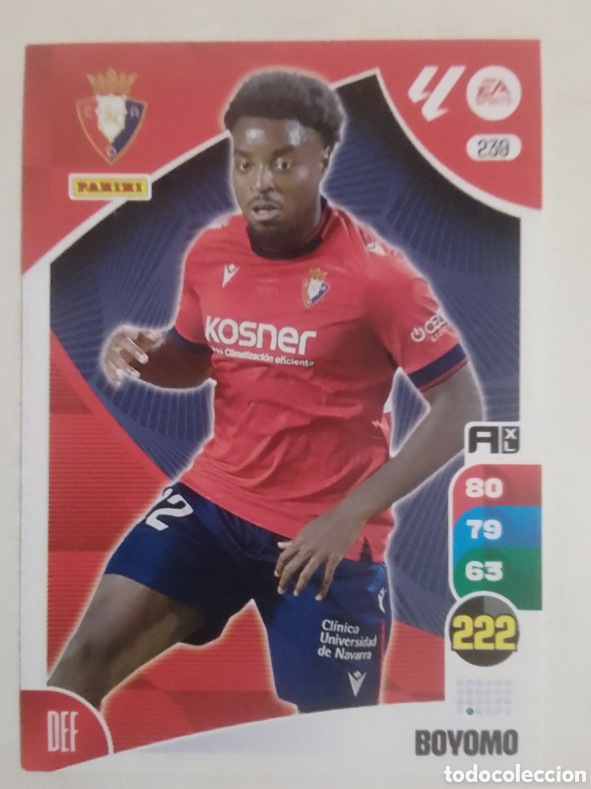 Cromos de F&uacute;tbol: Adrenalyn XL 2024-25 n&deg; 239 Boyomo &bull; Osasuna.