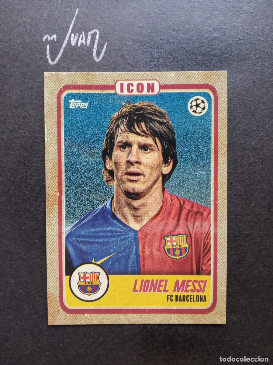 Cromos de F&uacute;tbol: ICON FOIL MESSI FC BARCELONA ARGENTINA ⚽ TOPPS &reg; CURATED SET MUSIALA PLATINUM 2022 2023 22 23 NUEVO