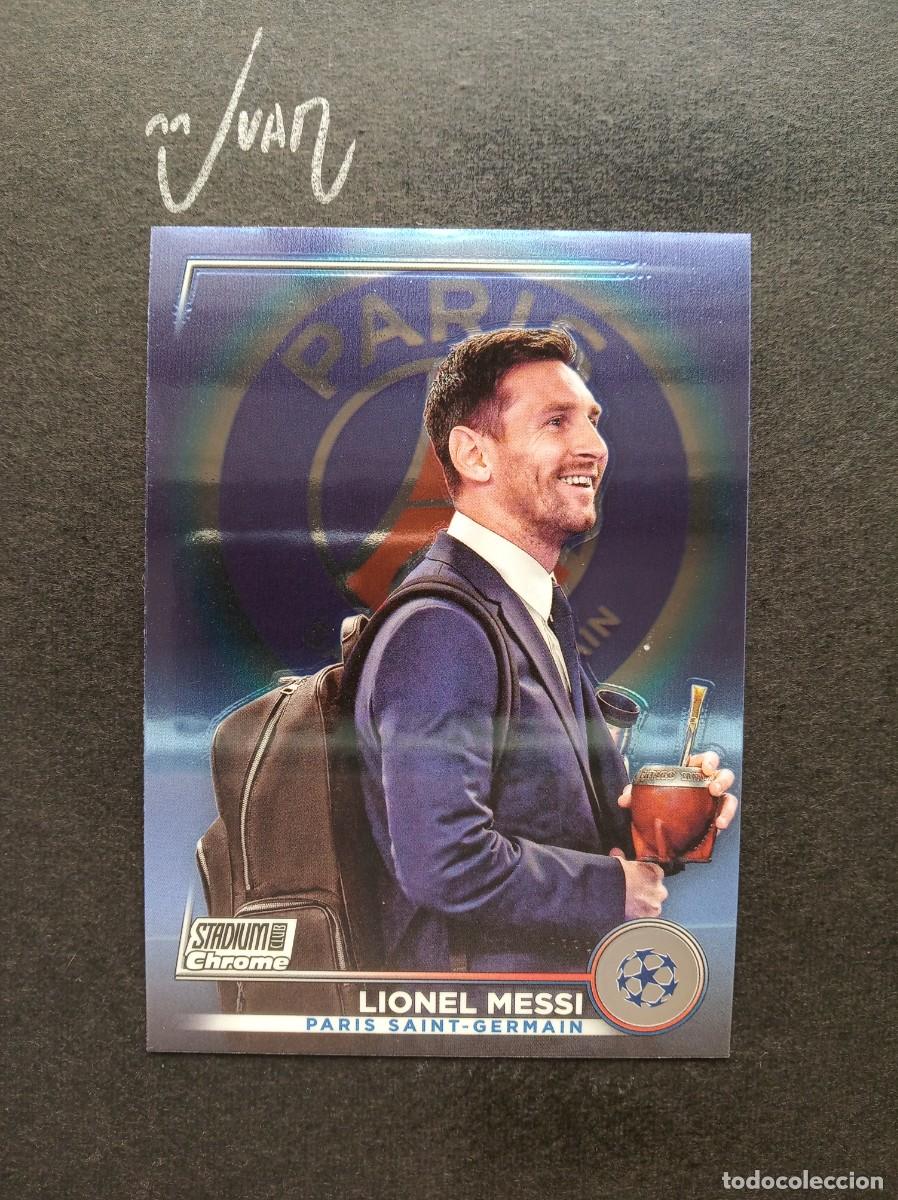Cromos de F&uacute;tbol: N&ordm; 80 LIONEL MESSI PARIS SAINT-GERMAIN ARGENTINA ⚽ TOPPS &reg; CHROME STADIUM CLUB 2022 2023 22 23 NUEVO