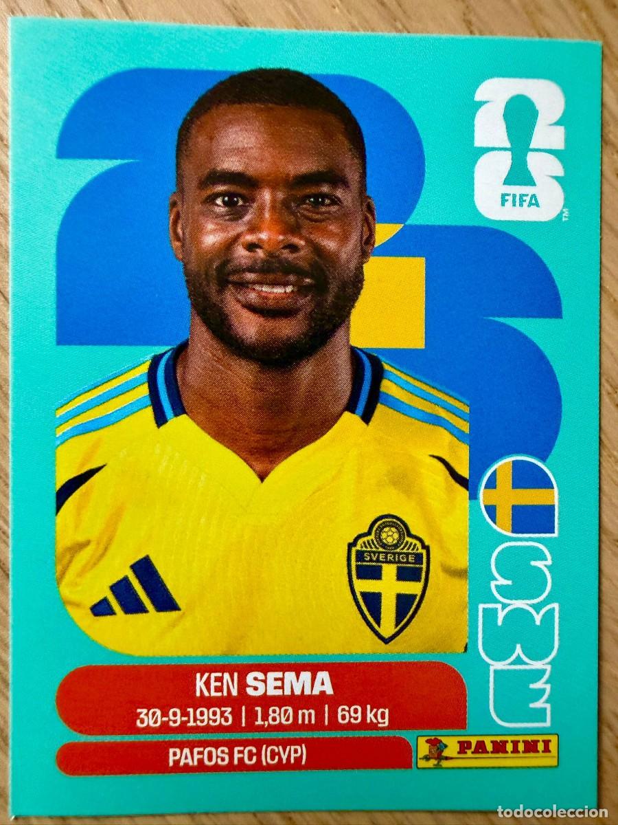 Cromos de F&uacute;tbol: SWE15 SWE 15 KEN SEMA SUECIA MUNDIAL FIFA WORLD CUP 2026 26 STICKER CROMO PANINI SIN PEGAR