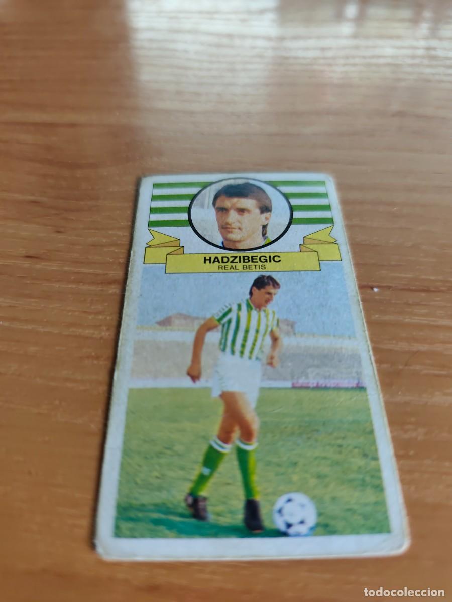 Cromos de F&uacute;tbol: Cromo sin pegar liga este 85 86 1985 1986 Hadzibegic fichaje n&uacute;mero 25. Betis
