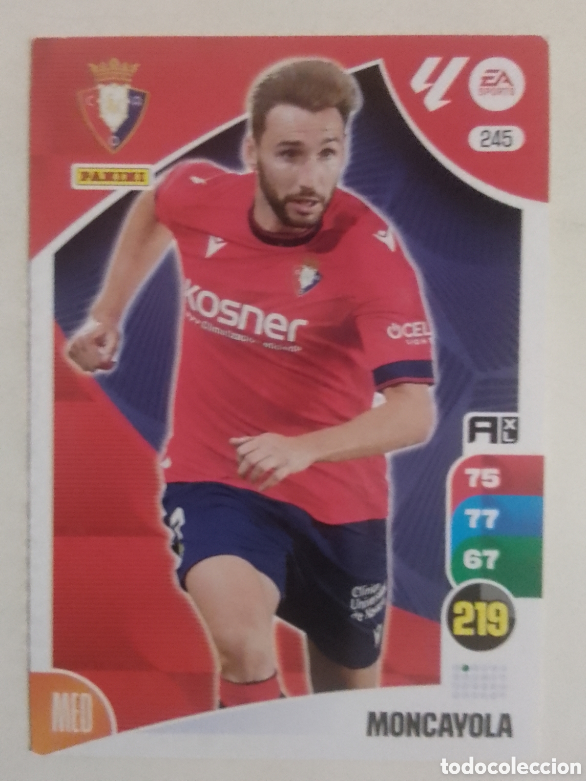 Cromos de F&uacute;tbol: Adrenalyn XL 2024-25 n&deg; 245 Moncayola &bull; Osasuna.