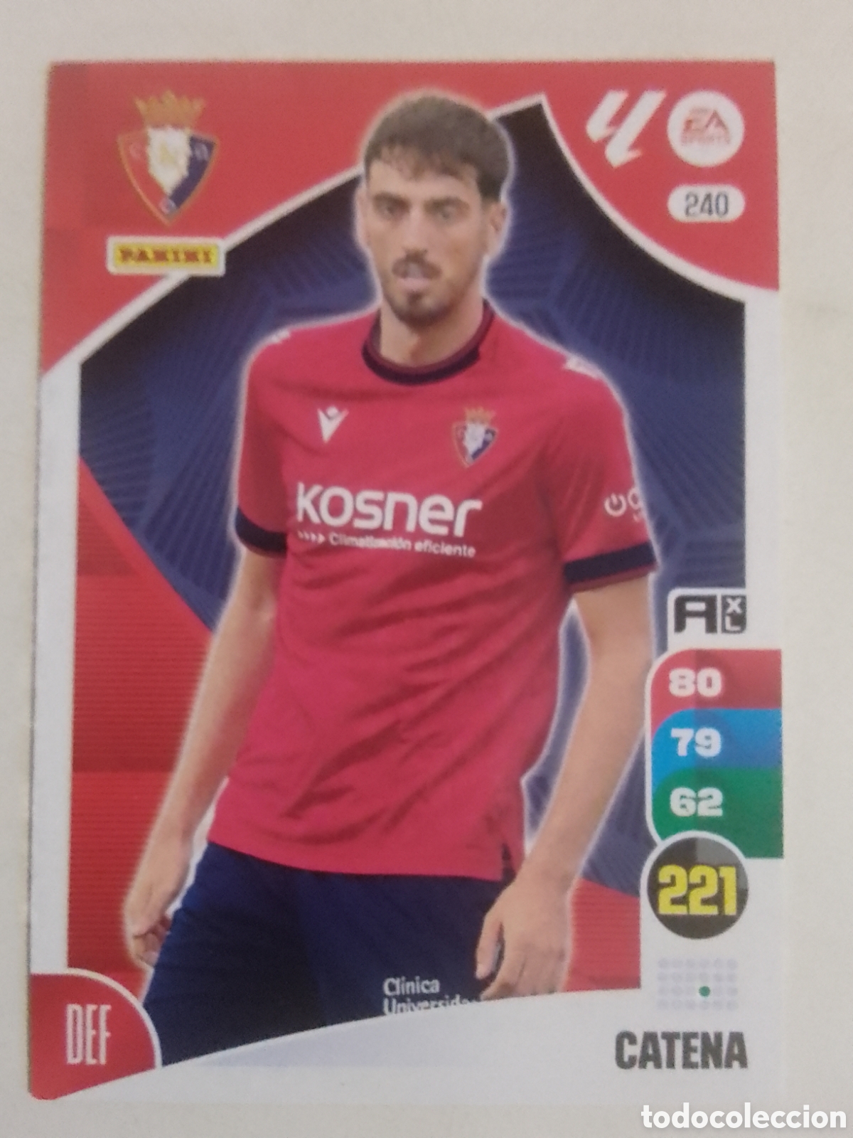 Cromos de F&uacute;tbol: Adrenalyn XL 2024-25 n&deg; 240 Catena &bull; Osasuna.