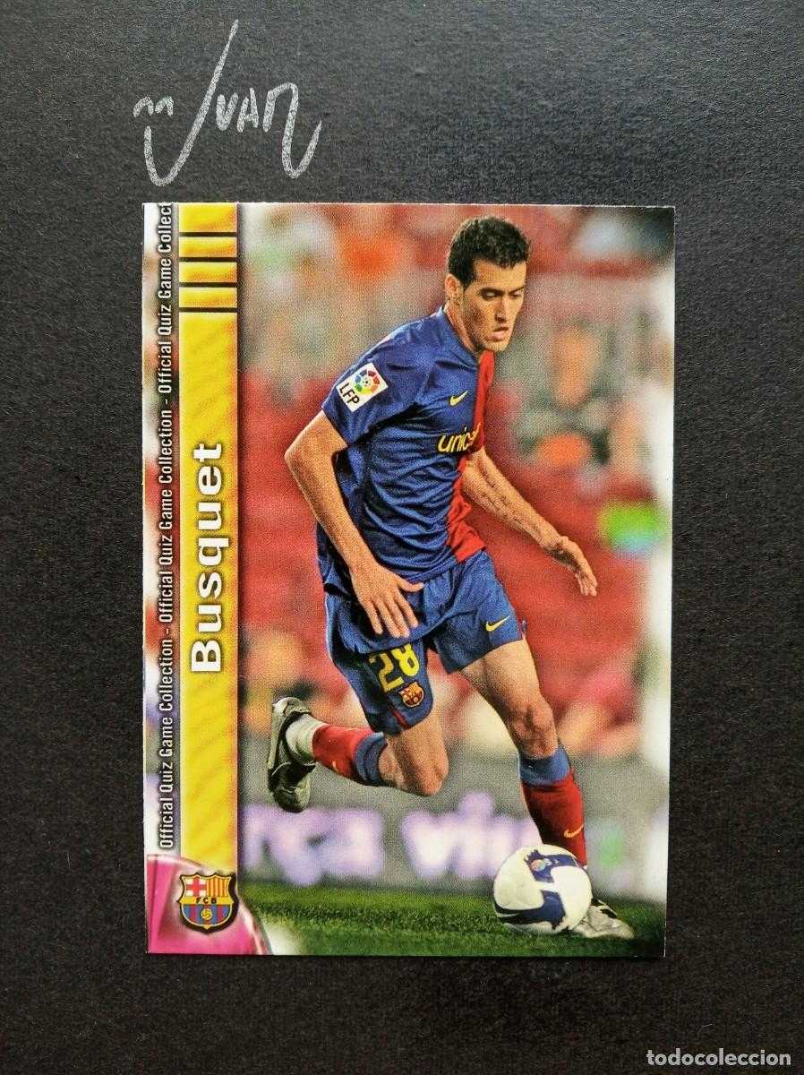 Cromos de F&uacute;tbol: N&ordm; 12 ERROR BUSQUET SIN ''S'' BARCELONA ⚽ MUNDICROMO &reg; QUIZ GAME LIGA FUTBOL 2009 2010 09 10 NUEVO