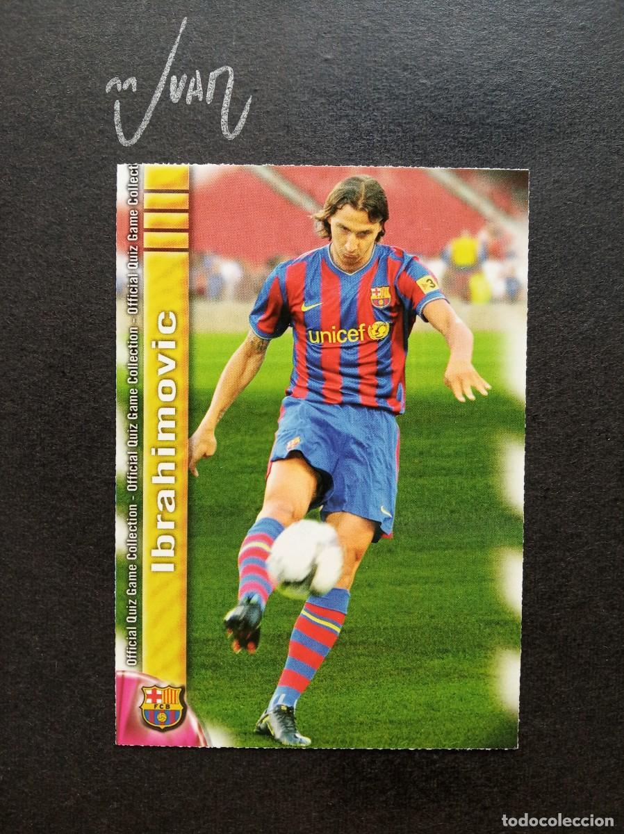 Cromos de F&uacute;tbol: N&ordm; 21 IBRAHIMOVIC ROOKIE BARCELONA SUECIA ⚽ MUNDICROMO &reg; QUIZ GAME LIGA FUTBOL 2009 2010 09 10 NUEVO