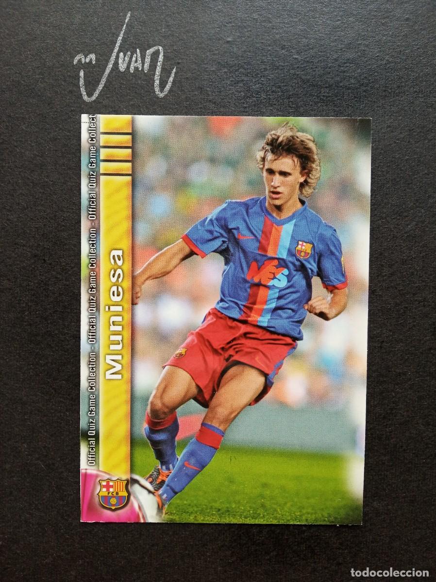 Cromos de F&uacute;tbol: 1177 FICHAJE UH + II MARC MUNIESA BARCELONA ⚽ MUNDICROMO &reg; PLATINUM 2009 2010 QUIZ LIGA 09 10 NUEVO
