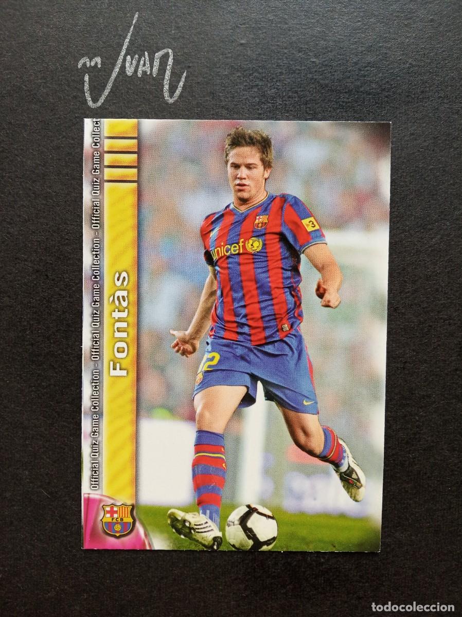 Cromos de F&uacute;tbol: N&ordm; 1178 FICHAJE UH + II FONTAS BARCELONA ⚽ MUNDICROMO &reg; PLATINUM 2009 2010 QUIZ LIGA 09 10 NUEVO