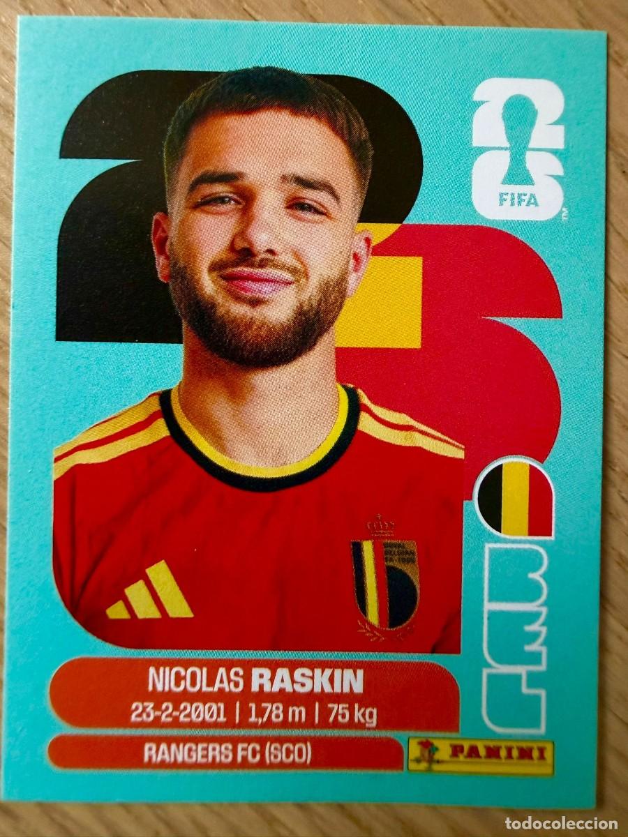 Cromos de F&uacute;tbol: BEL11 BEL 11 NICOLAS RASKIN BELGICA MUNDIAL FIFA WORLD CUP 2026 26 STICKER CROMO PANINI SIN PEGAR