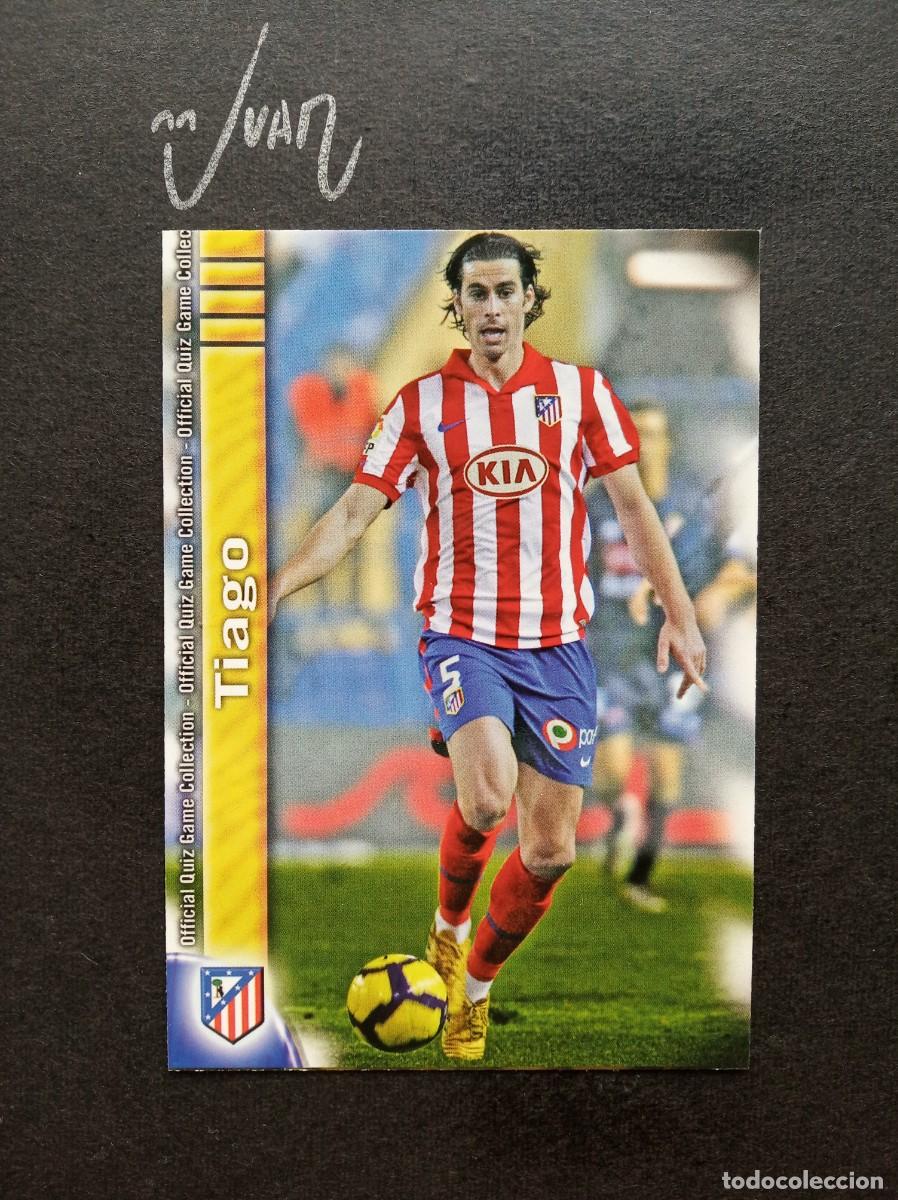 Cromos de Futebol: 1185 FICHAJE UH + II TIAGO ATLETICO MADRID PORTUGAL ⚽ MUNDICROMO&reg; PLATINUM 2009 2010 QUIZ LIGA 09 10