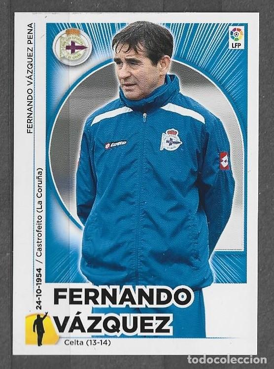 Cromos de Futebol: Lig Este 2014/15 - Fernando V&aacute;zquez - N&ordm; 22 - R.C. Deportivo ( Entrenador )