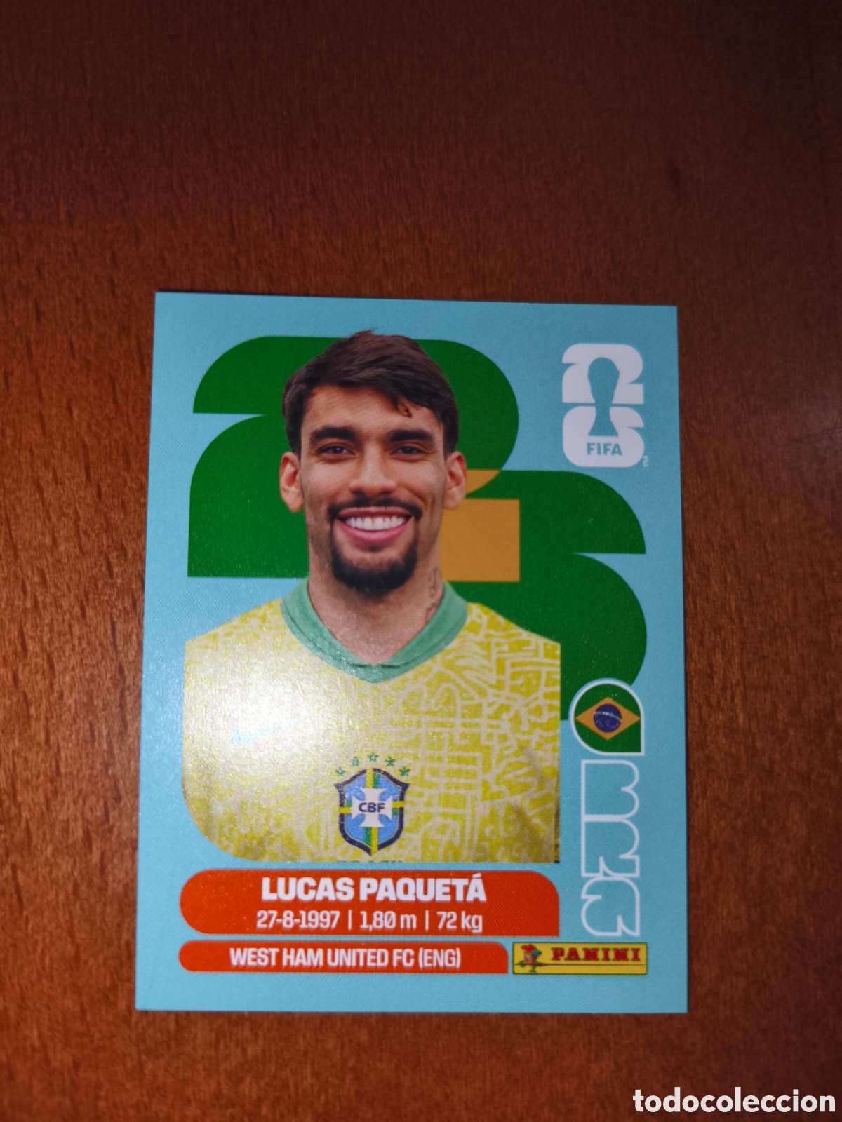 Cromos de F&uacute;tbol: BRA9 Lucas Paqueta Fifa World Cup 2026 Brasil