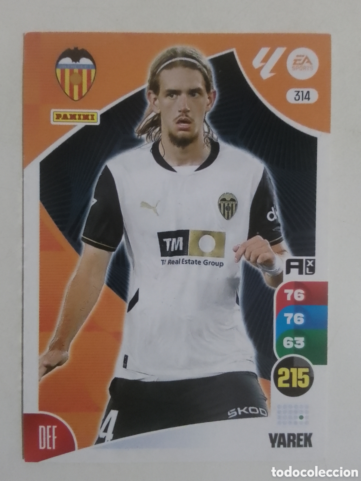 Cromos de F&uacute;tbol: Adrenalyn XL 2024-25 n&deg; 314 Yarek &bull; Valencia.