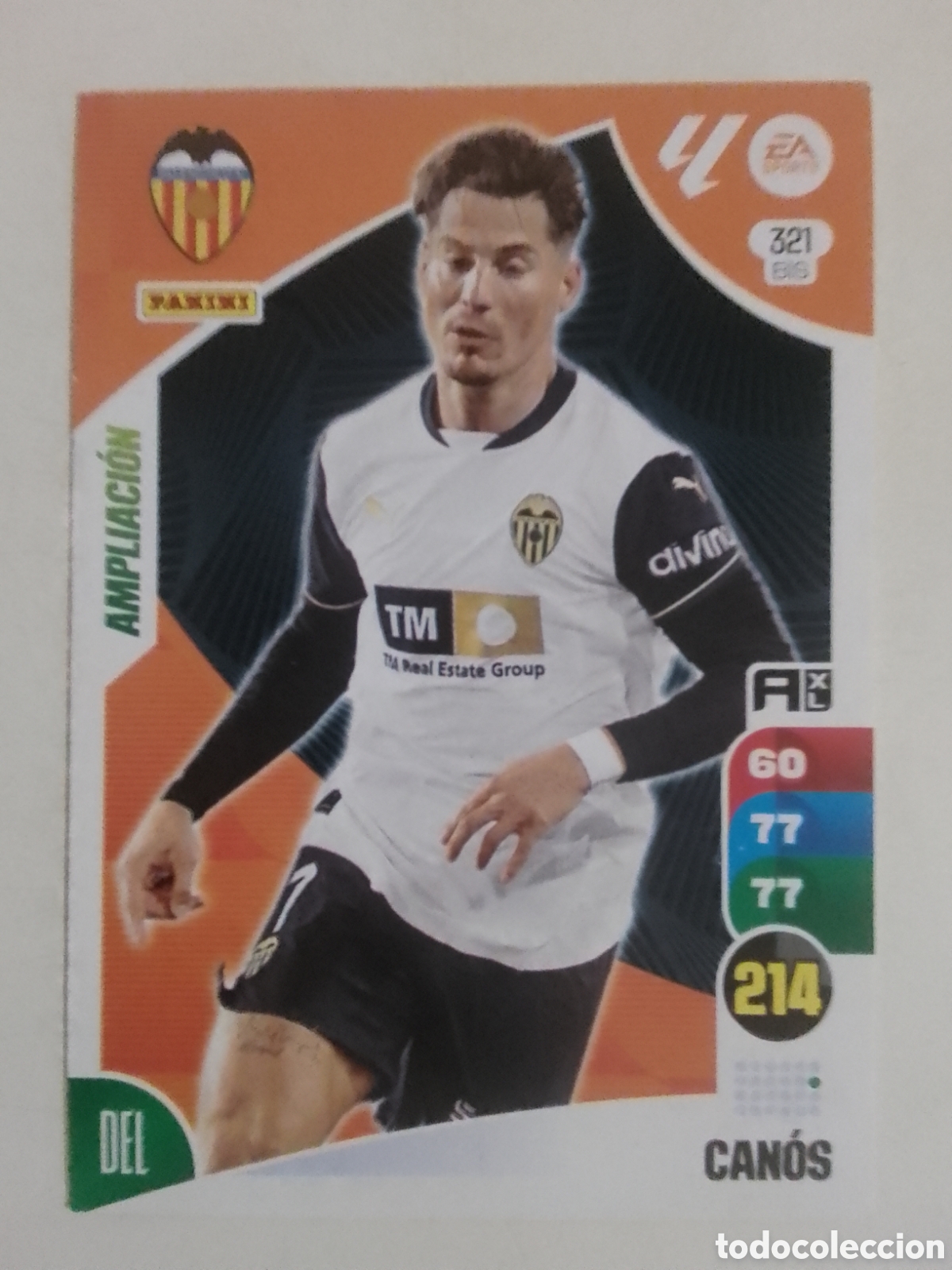 Cromos de F&uacute;tbol: Adrenalyn XL 2024-25 n&deg; 321 BIS Can&oacute;s &bull; Valencia. AMPLIACI&Oacute;N.