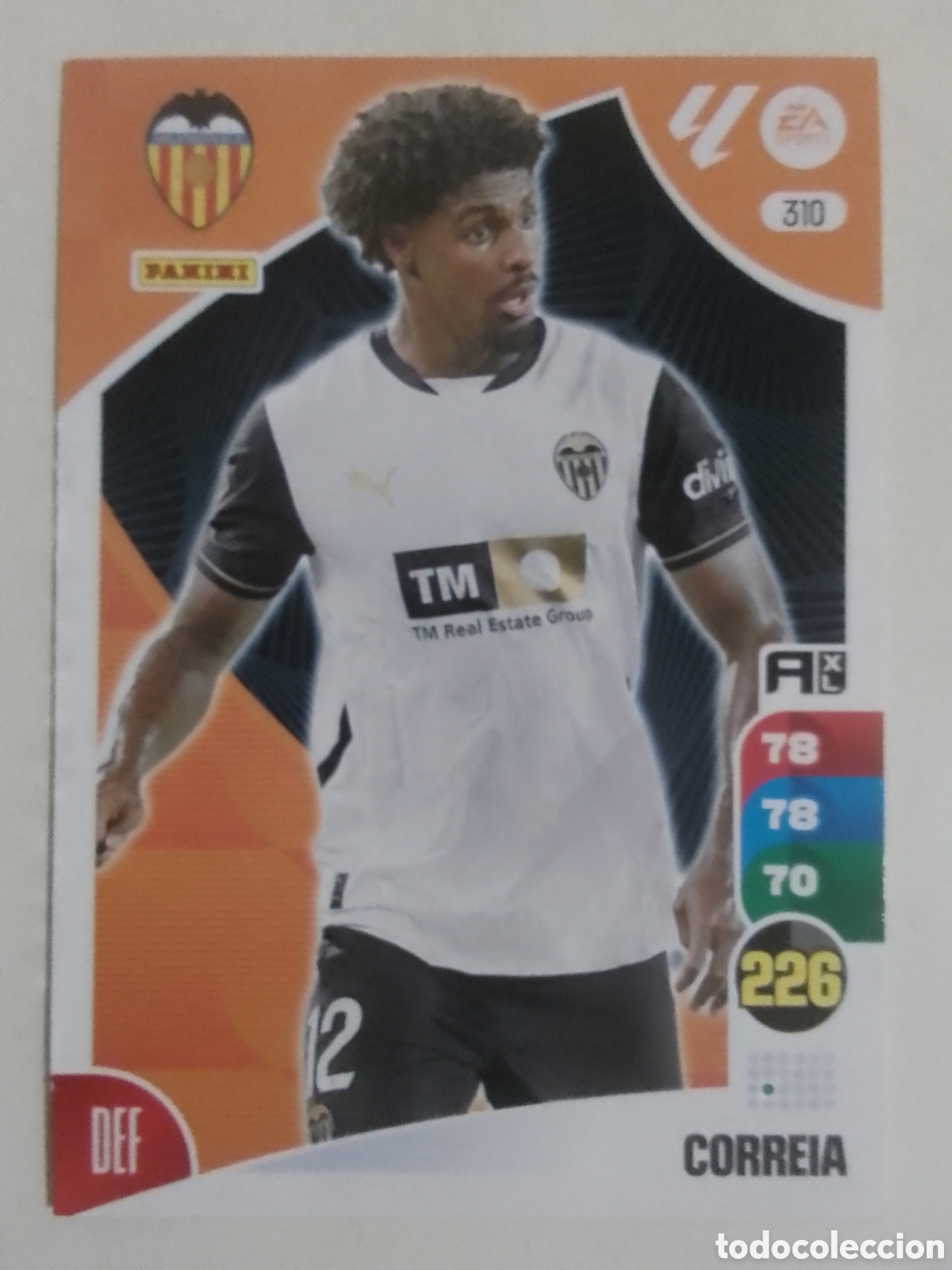 Cromos de F&uacute;tbol: Adrenalyn XL 2024-25 n&deg; 310 Correia &bull; Valencia.