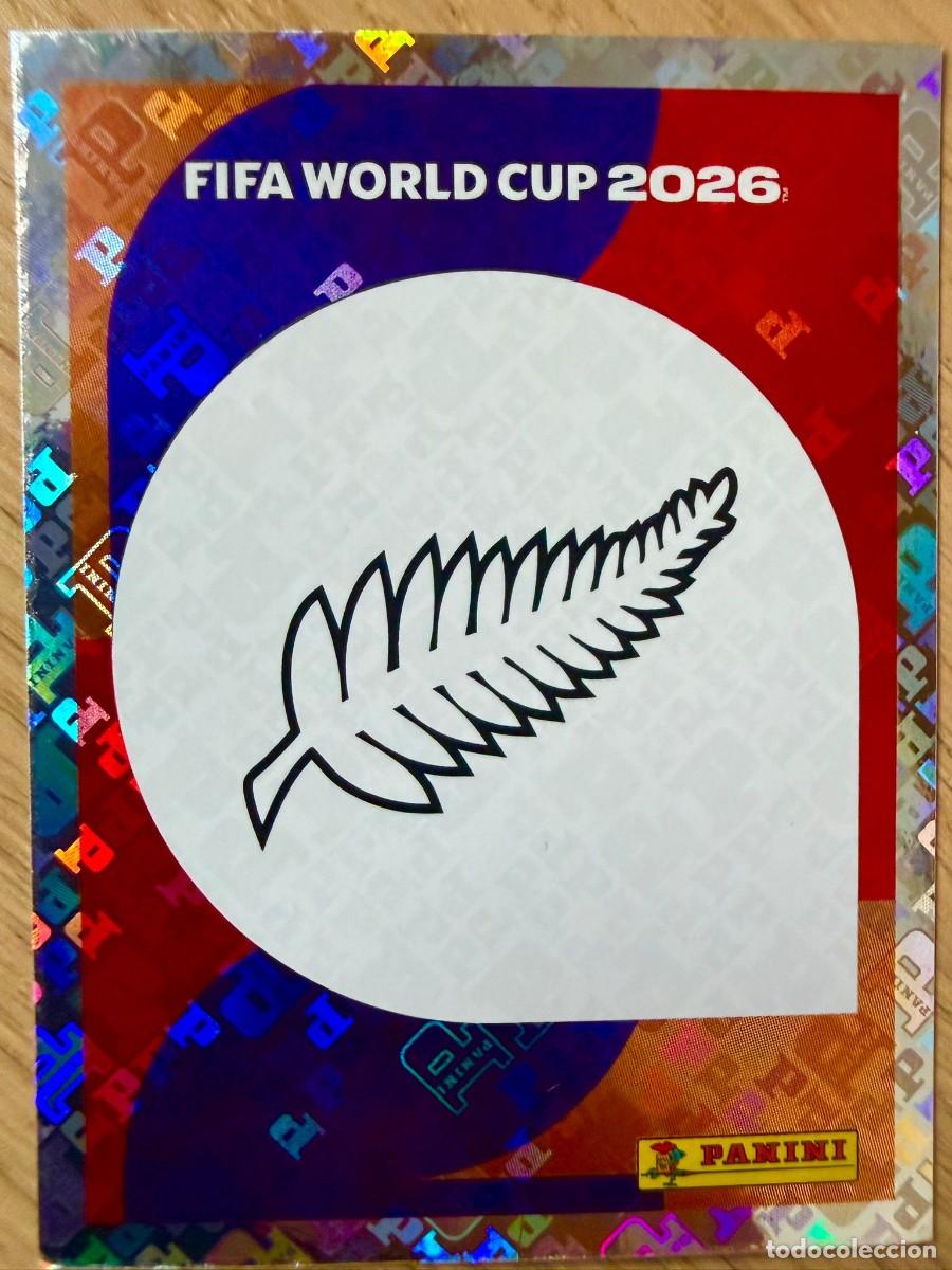 Cromos de F&uacute;tbol: NZL1 NZL 1 ESCUDO NUEVA ZELANDA MUNDIAL FIFA WORLD CUP 2026 26 STICKER CROMO PANINI SIN PEGAR
