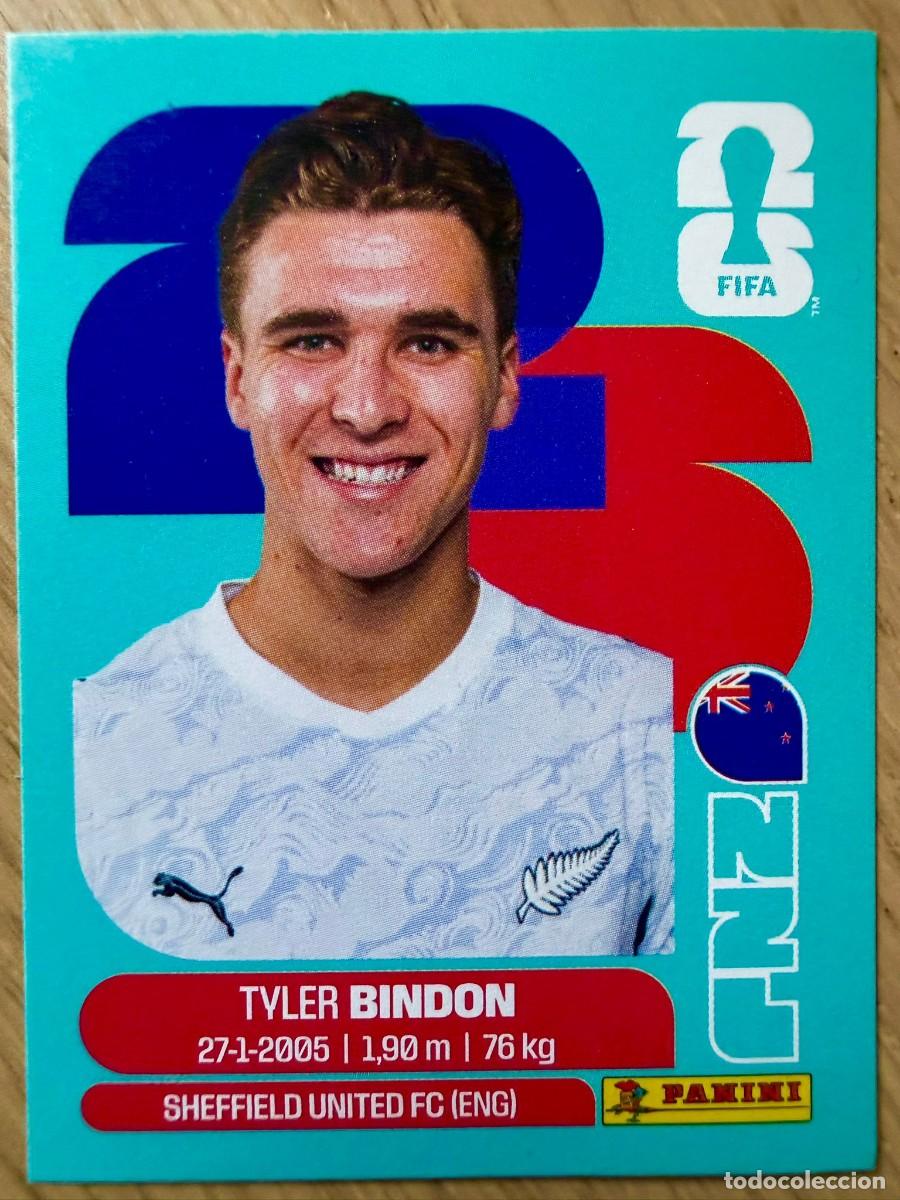 Cromos de F&uacute;tbol: NZL7 NZL 7 BINDON NUEVA ZELANDA MUNDIAL FIFA WORLD CUP 2026 26 STICKER CROMO PANINI SIN PEGAR