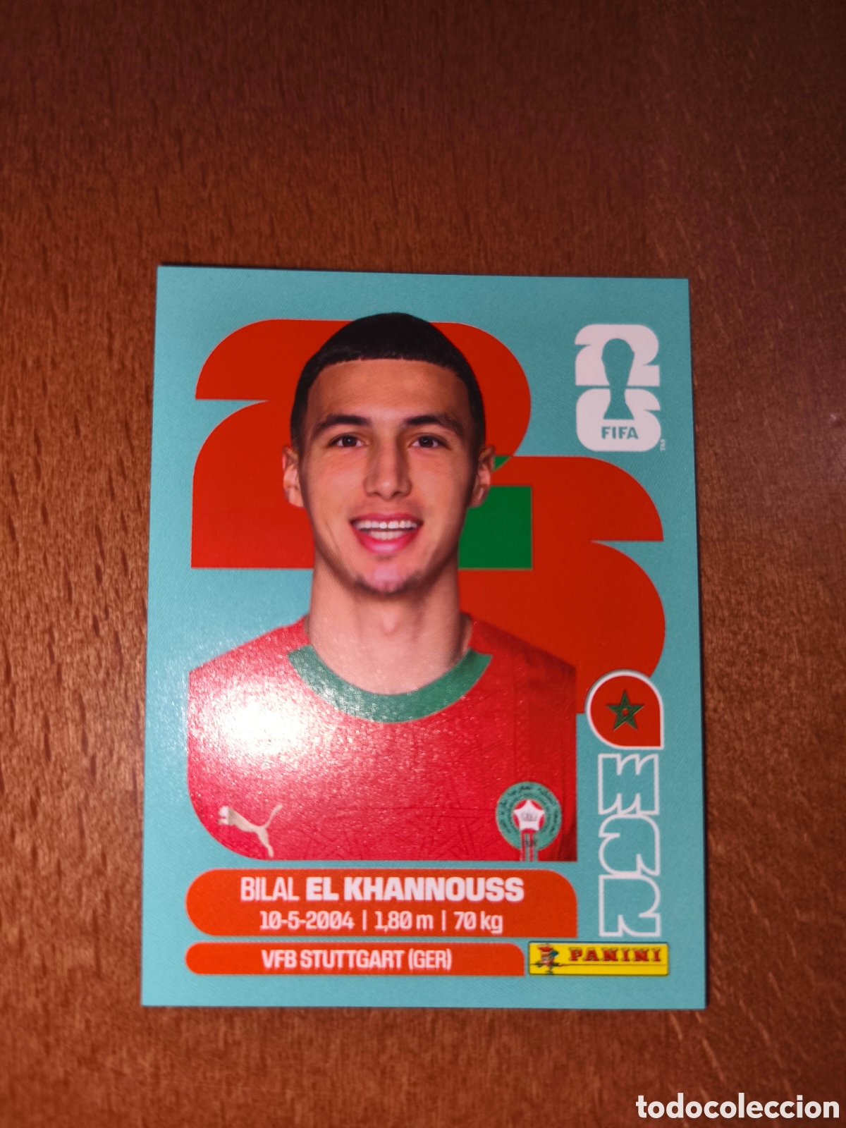 Cromos de F&uacute;tbol: MAR14 Bilal El Khannouss Fifa World Cup 2026 Marruecos