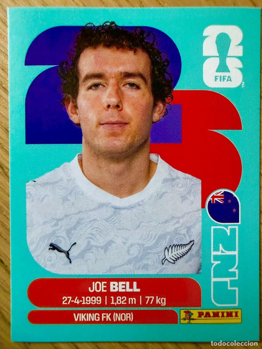 Cromos de F&uacute;tbol: NZL10 NZL 10 JOE BELL NUEVA ZELANDA MUNDIAL FIFA WORLD CUP 2026 26 STICKER CROMO PANINI SIN PEGAR