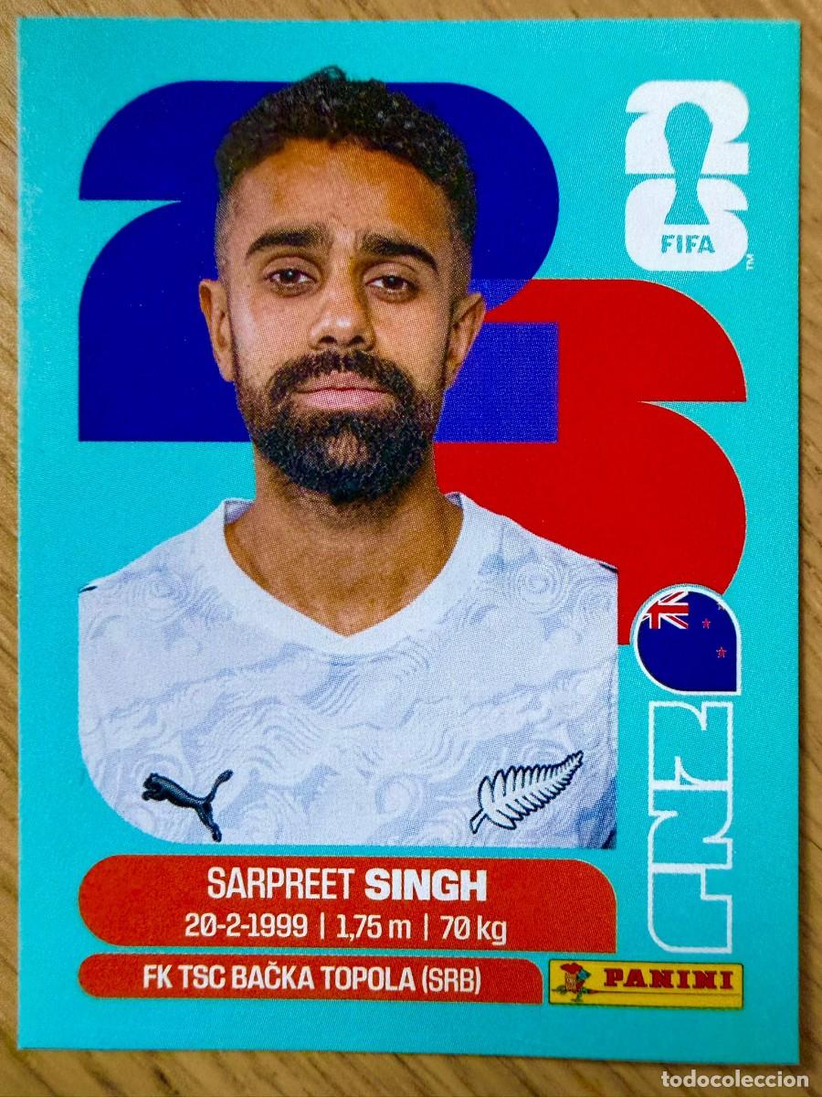 Cromos de F&uacute;tbol: NZL11 NZL 11 SINGH NUEVA ZELANDA MUNDIAL FIFA WORLD CUP 2026 26 STICKER CROMO PANINI SIN PEGAR