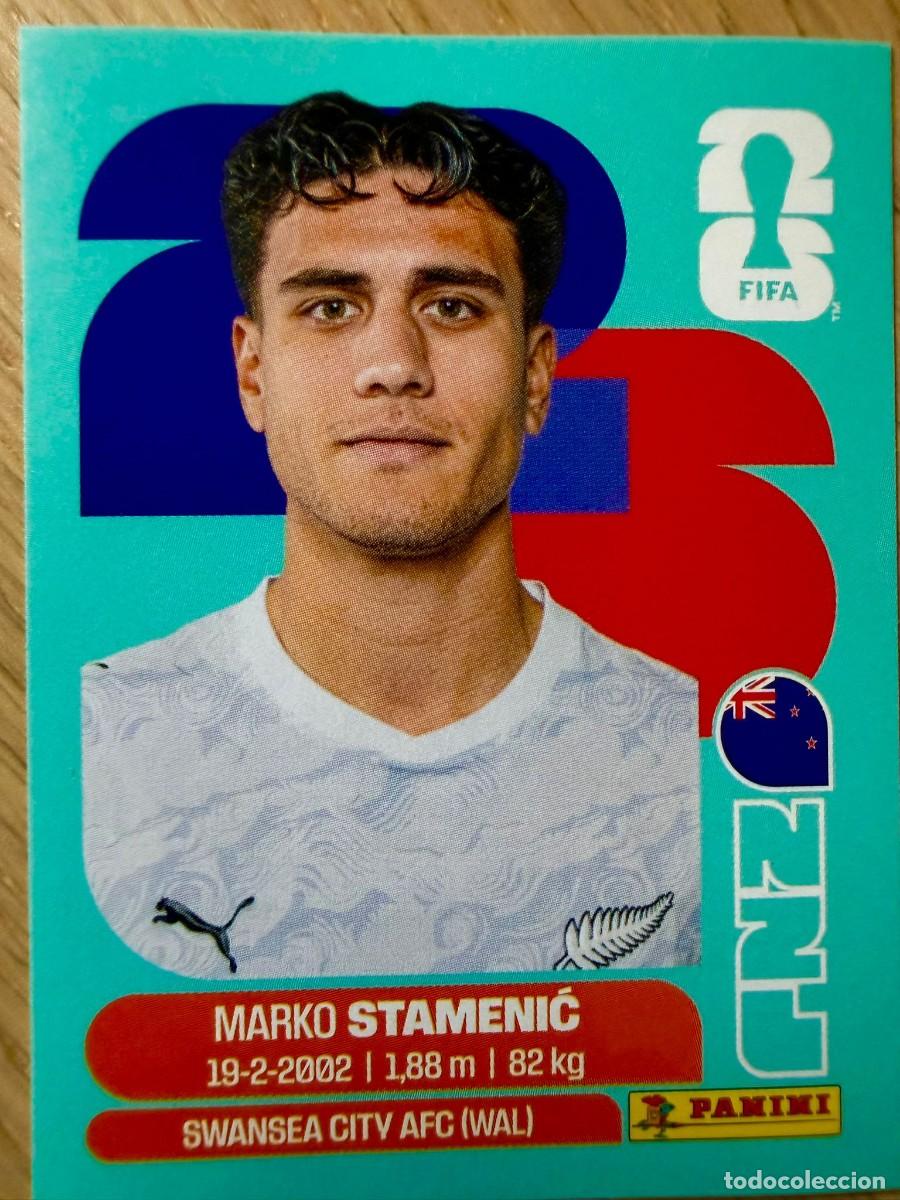 Cromos de F&uacute;tbol: NZL15 NZL 15 STAMENIC NUEVA ZELANDA MUNDIAL FIFA WORLD CUP 2026 26 STICKER CROMO PANINI SIN PEGAR