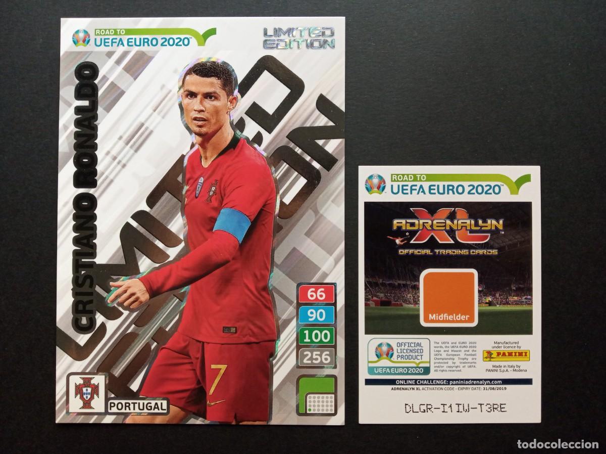 Cromos de F&uacute;tbol: LIMITED EDITION XXL CRISTIANO RONALDO PORTUGAL REAL MADRID ⚽ PANINI &reg; ADRENALYN ROAD UEFA EURO 2020