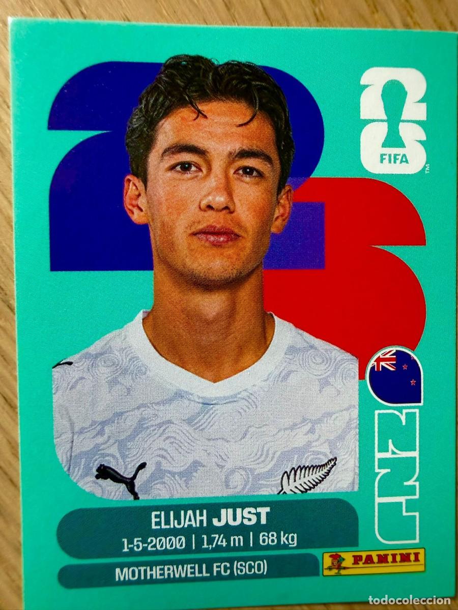 Cromos de F&uacute;tbol: NZL18 NZL 18 JUST NUEVA ZELANDA MUNDIAL FIFA WORLD CUP 2026 26 STICKER CROMO PANINI SIN PEGAR