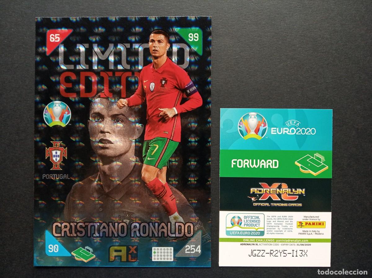 Cromos de F&uacute;tbol: LIMITED EDITION XXL CRISTIANO RONALDO PORTUGAL MADRID ⚽ PANINI &reg; ADRENALYN UEFA EURO 2021 KICK OFF