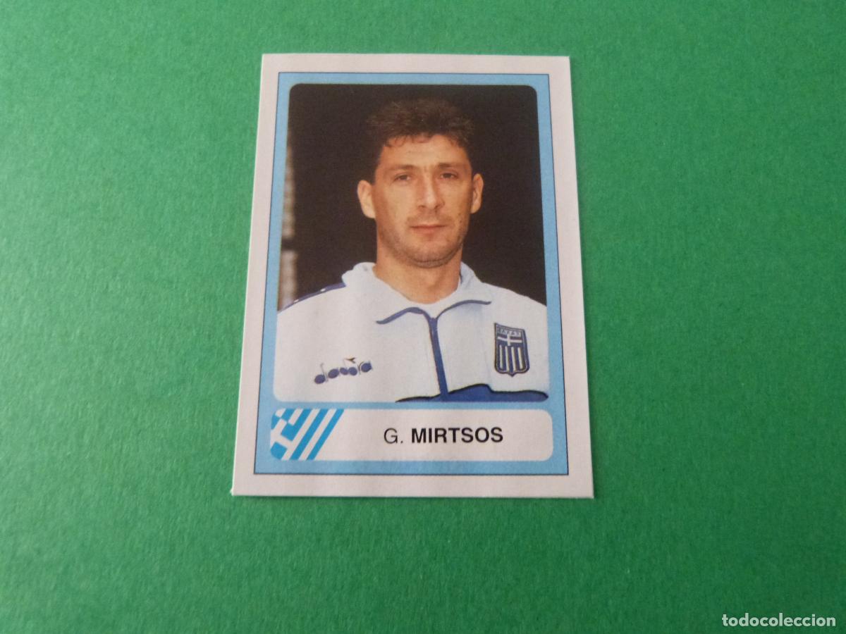 Cromos de F&uacute;tbol: CROMO FUTBOL MIRTSOS GRECIA RECORTADO N&ordm; 202 MUNDIAL USA 94 1994 EDICIONES ESTADIO