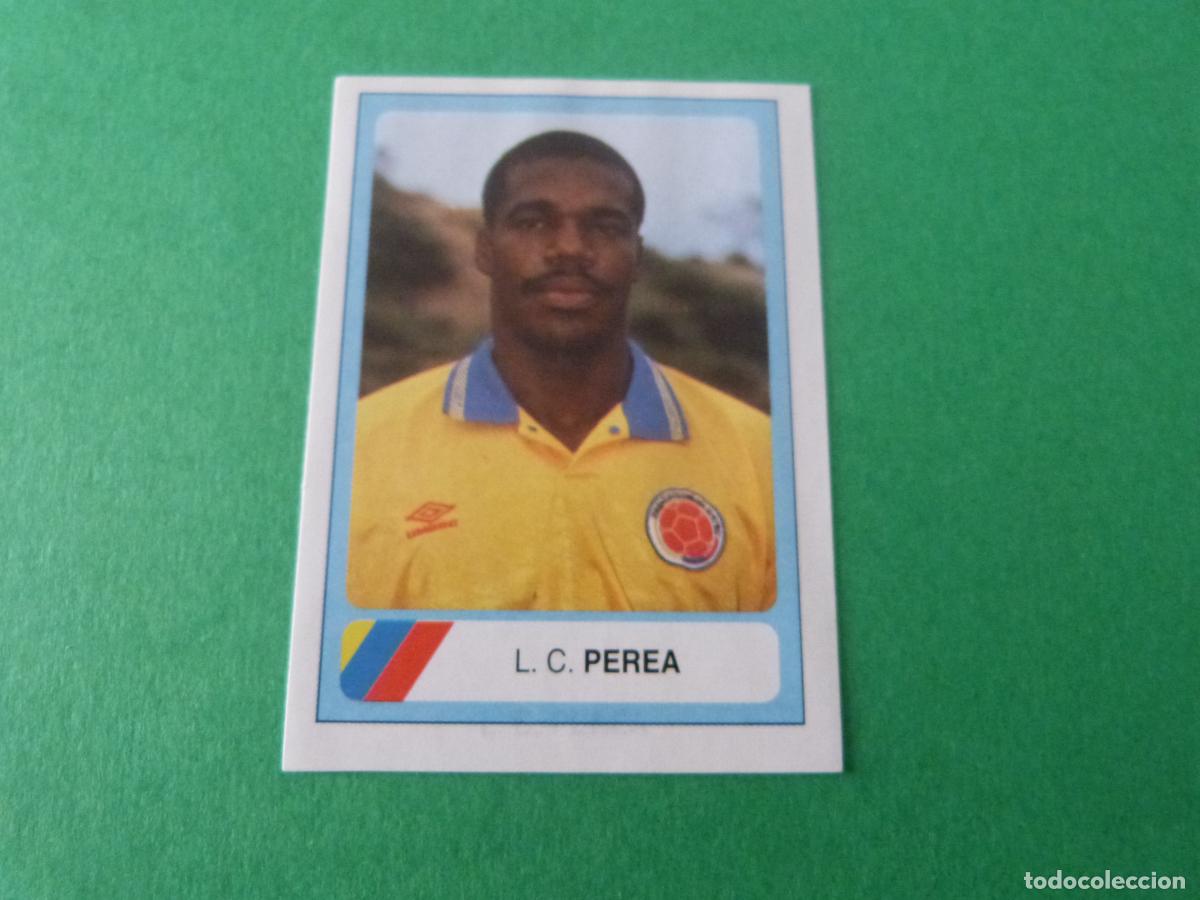 Cromos de F&uacute;tbol: CROMO FUTBOL PEREA COLOMBIA RECORTADO N&ordm; 131 MUNDIAL USA 94 1994 EDICIONES ESTADIO
