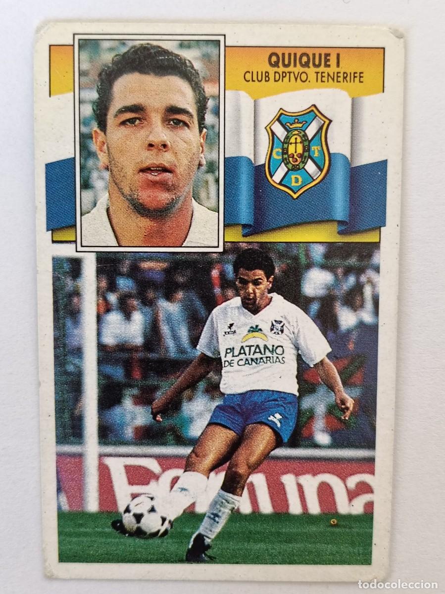 Cromos de F&uacute;tbol: QUIQUE I C.D. TENERIFE LIGA 90/91 ESTE